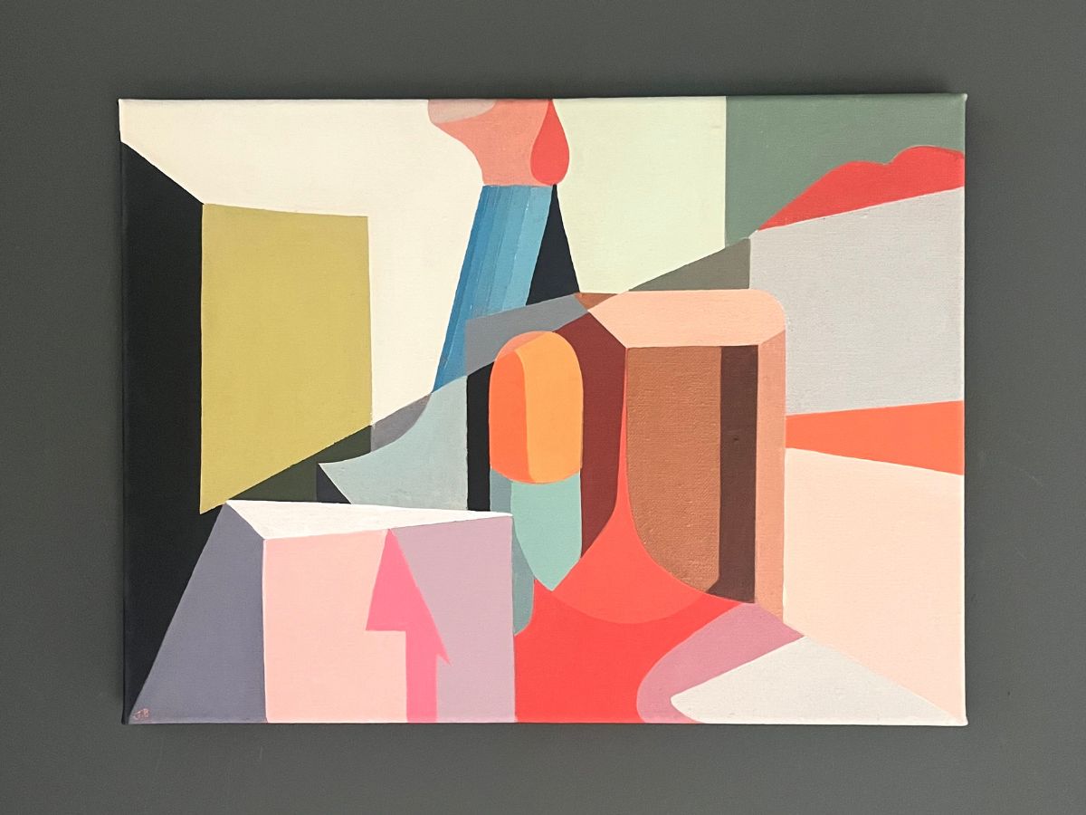 Goes Up, Comes Down Oil Painting