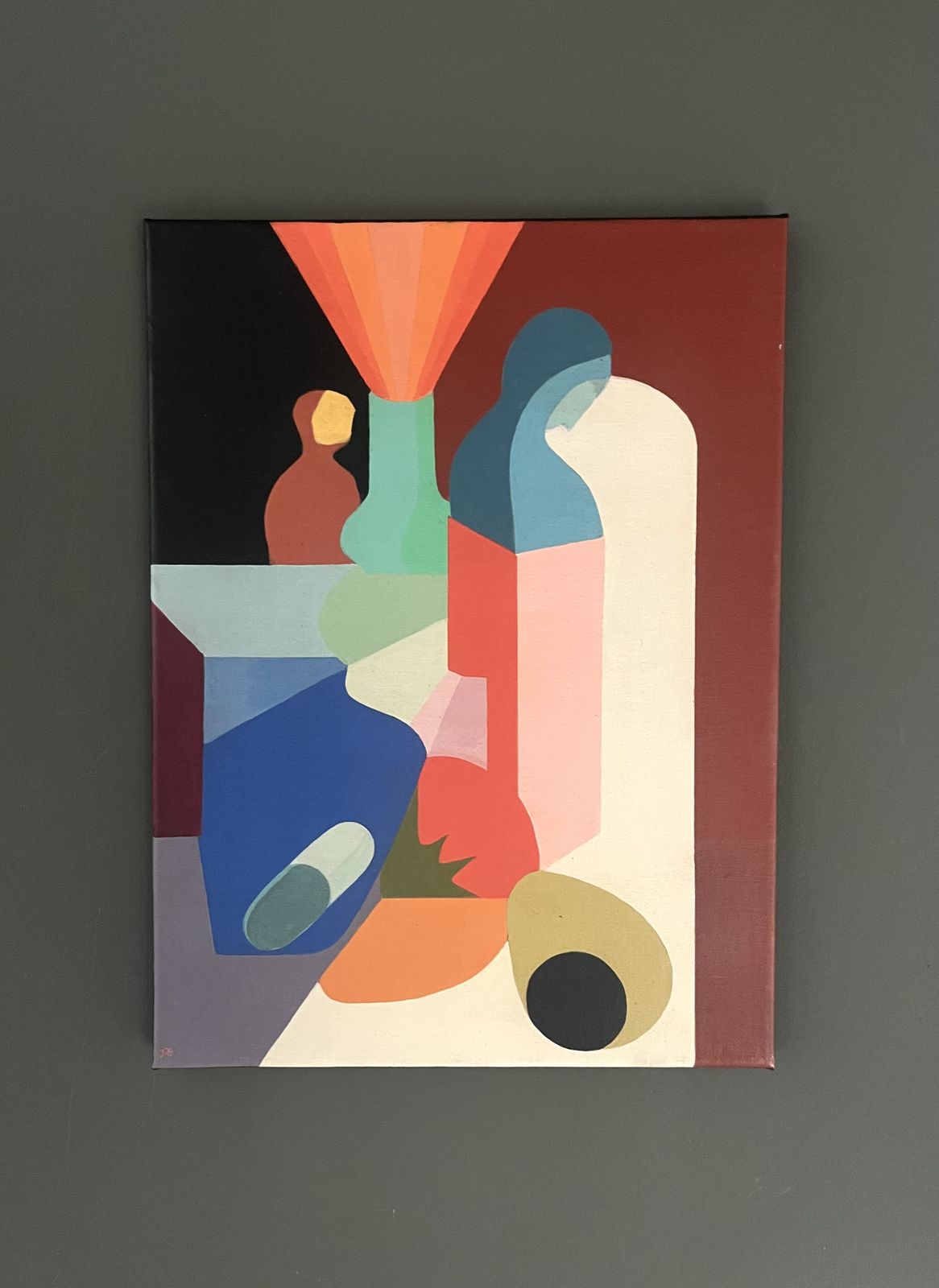 Dual  Oil Painting, 2010s, Contemporary photo furniture