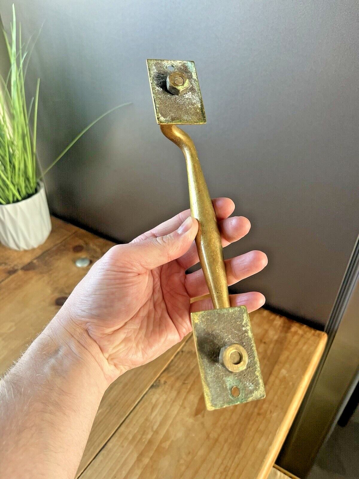 Good Quality Antique Art Nouveau Brass Door Handle Drawer Cabinet Chest Pull photo Home Fixtures