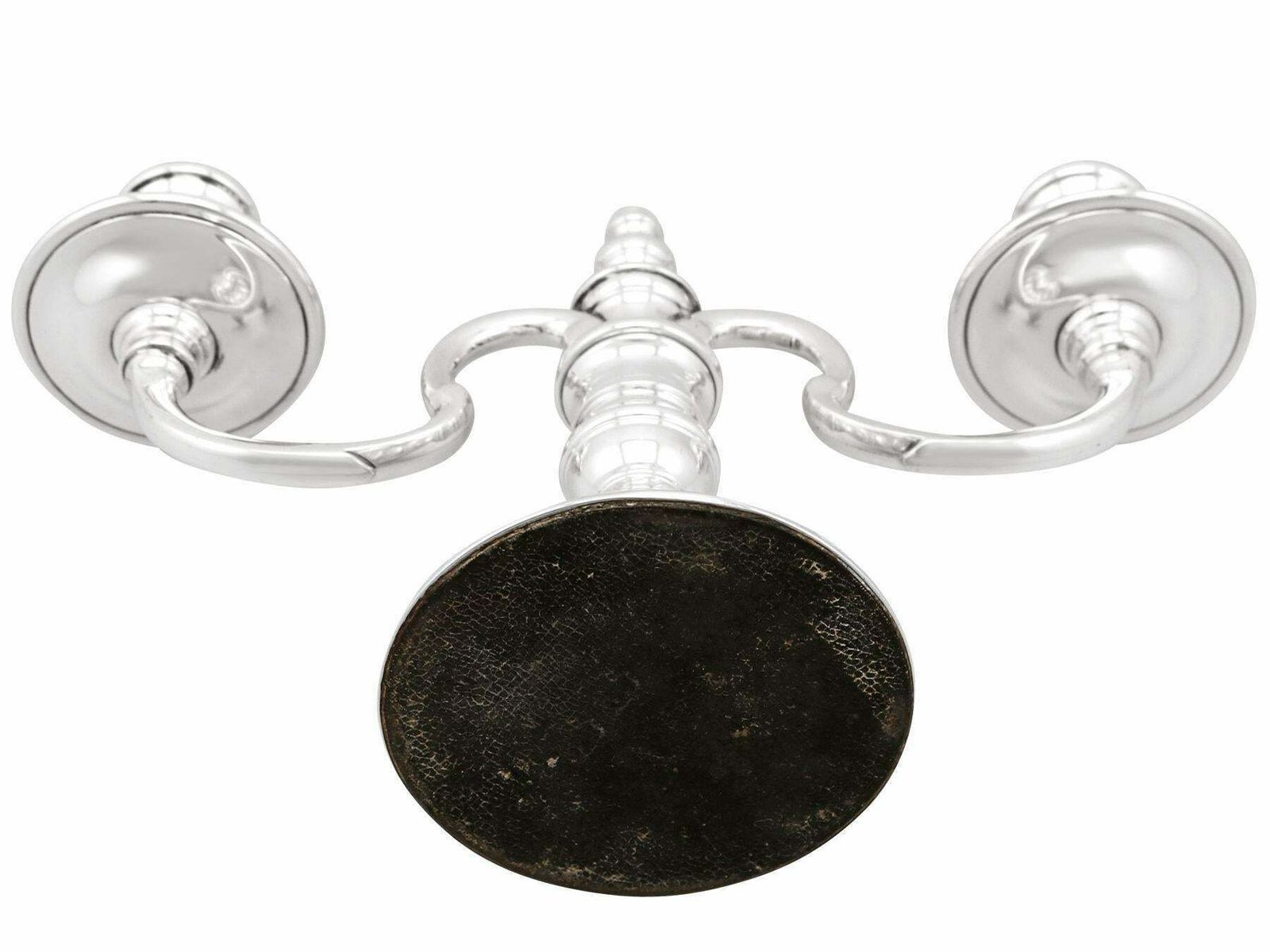 photo furniture Georgian Style English Sterling Silver Two Light Candelabra Or Centrepiece