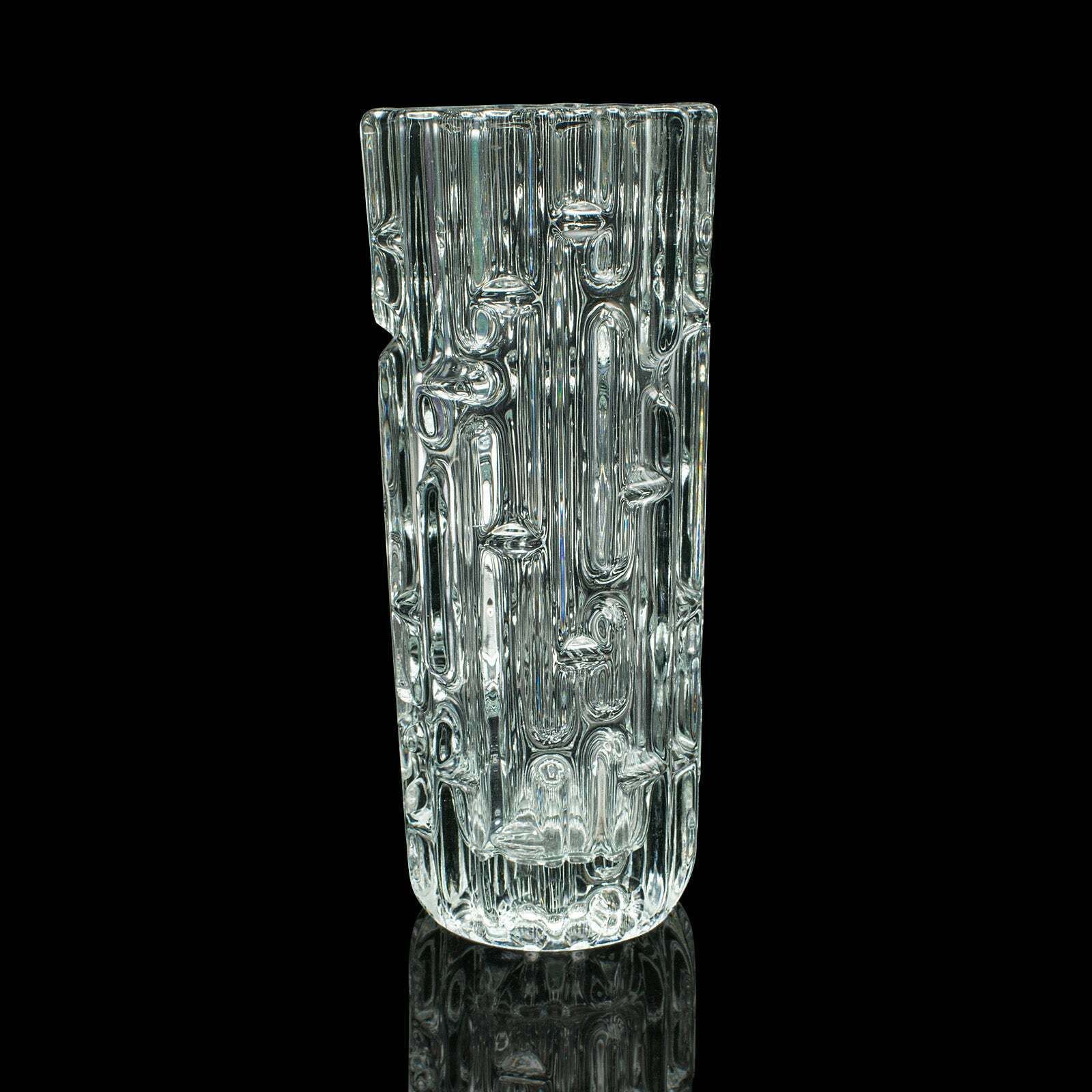 Vintage Designer Vase, Czech, Bohemian Art Glass, Flower Sleeve, Mid Century photo Home Decor