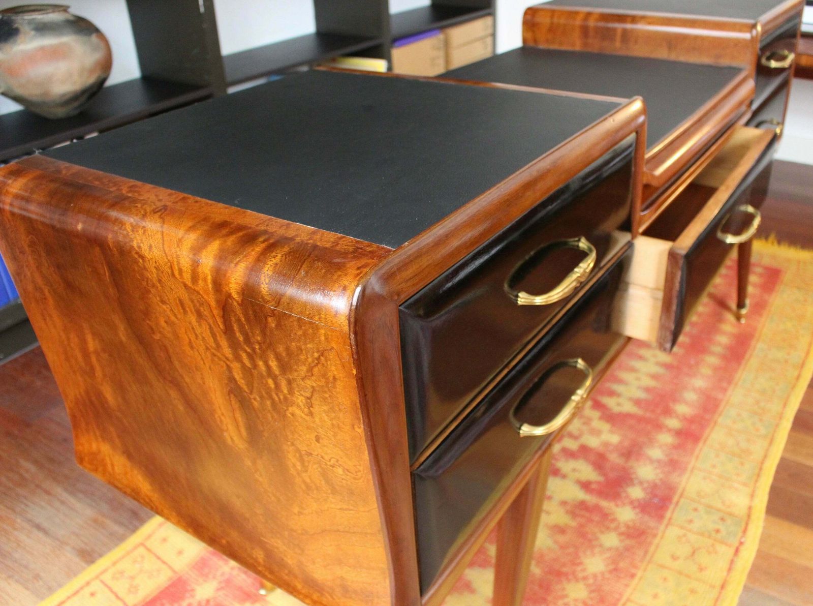 Furniture Mid Century Italian Console Table By The Consorzio La Permanente Mobili (Circa 1960s) photo