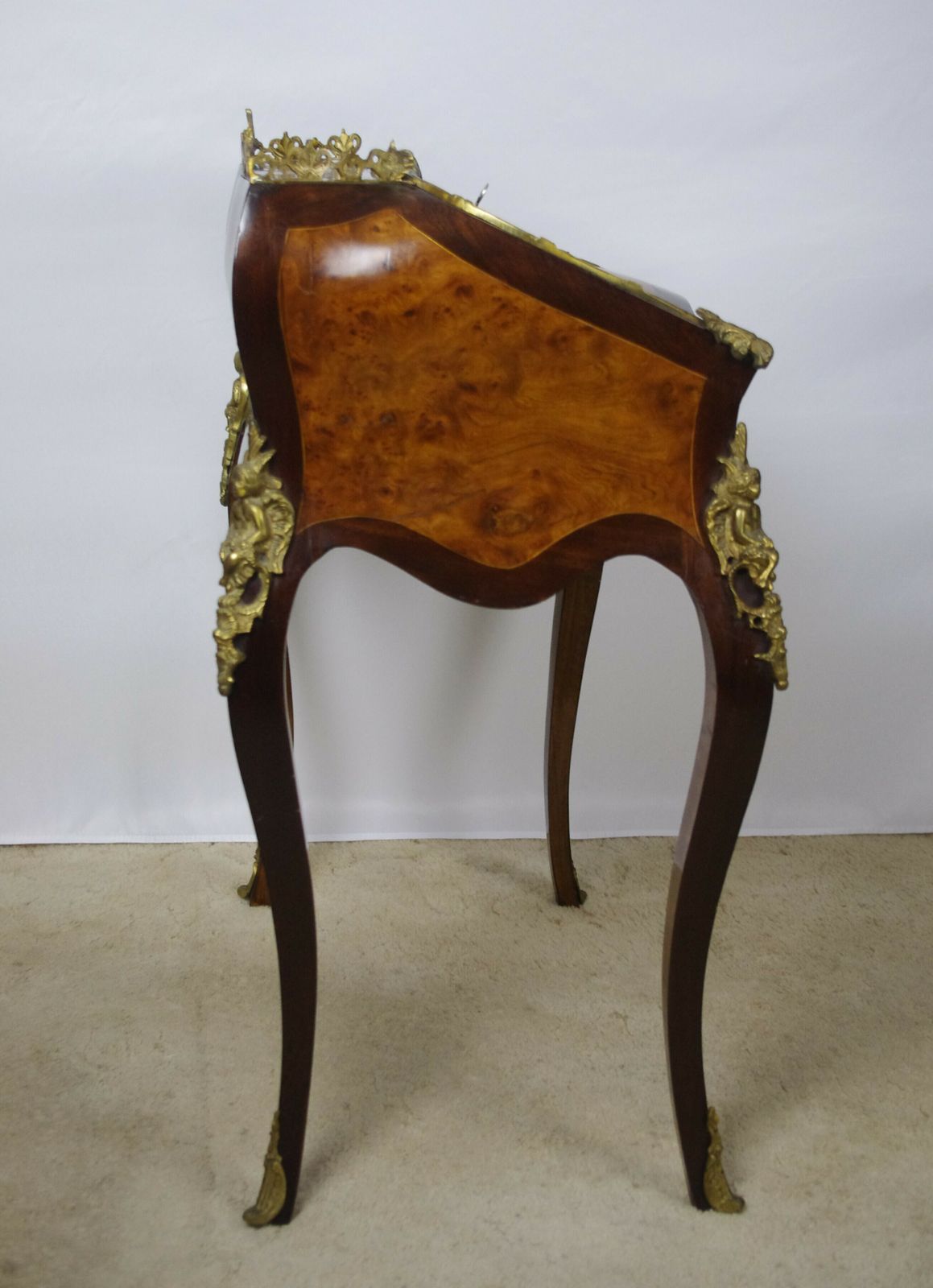 photo for sale French Louis XV Style Bureau De Dame With Gilt Metal Mounts