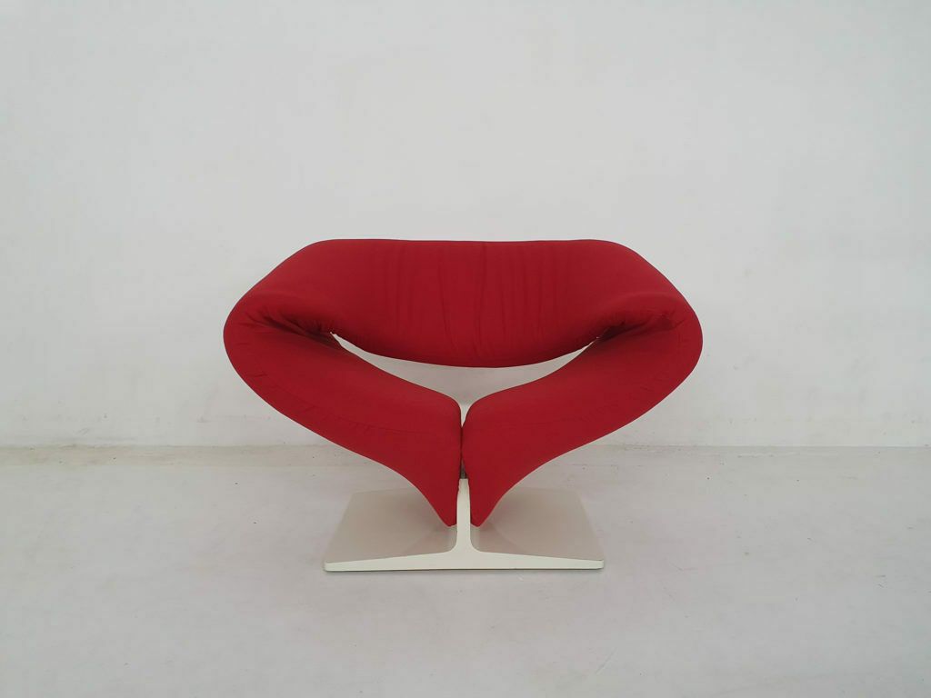 Design Lounge Chair Model "Ribbon" By Pierre Paulin For Artifort, The Netherlands 1966