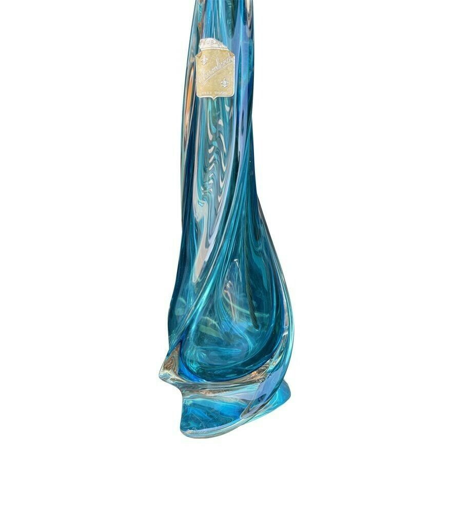 A Large Murno Turquoise Glass Lamp By Chambord Et Toso photo vinterior