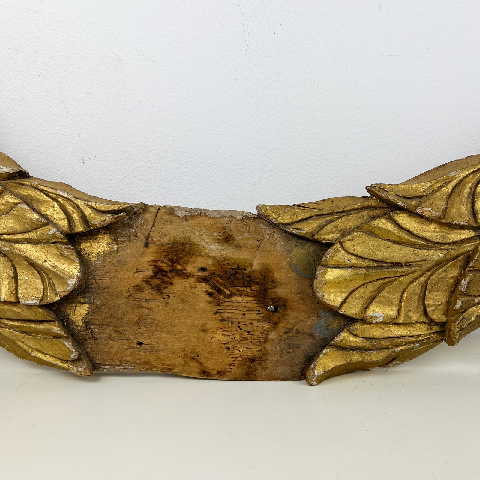 photo furniture Antique Gilt Wood Carving Fragment, Architectural Salvage