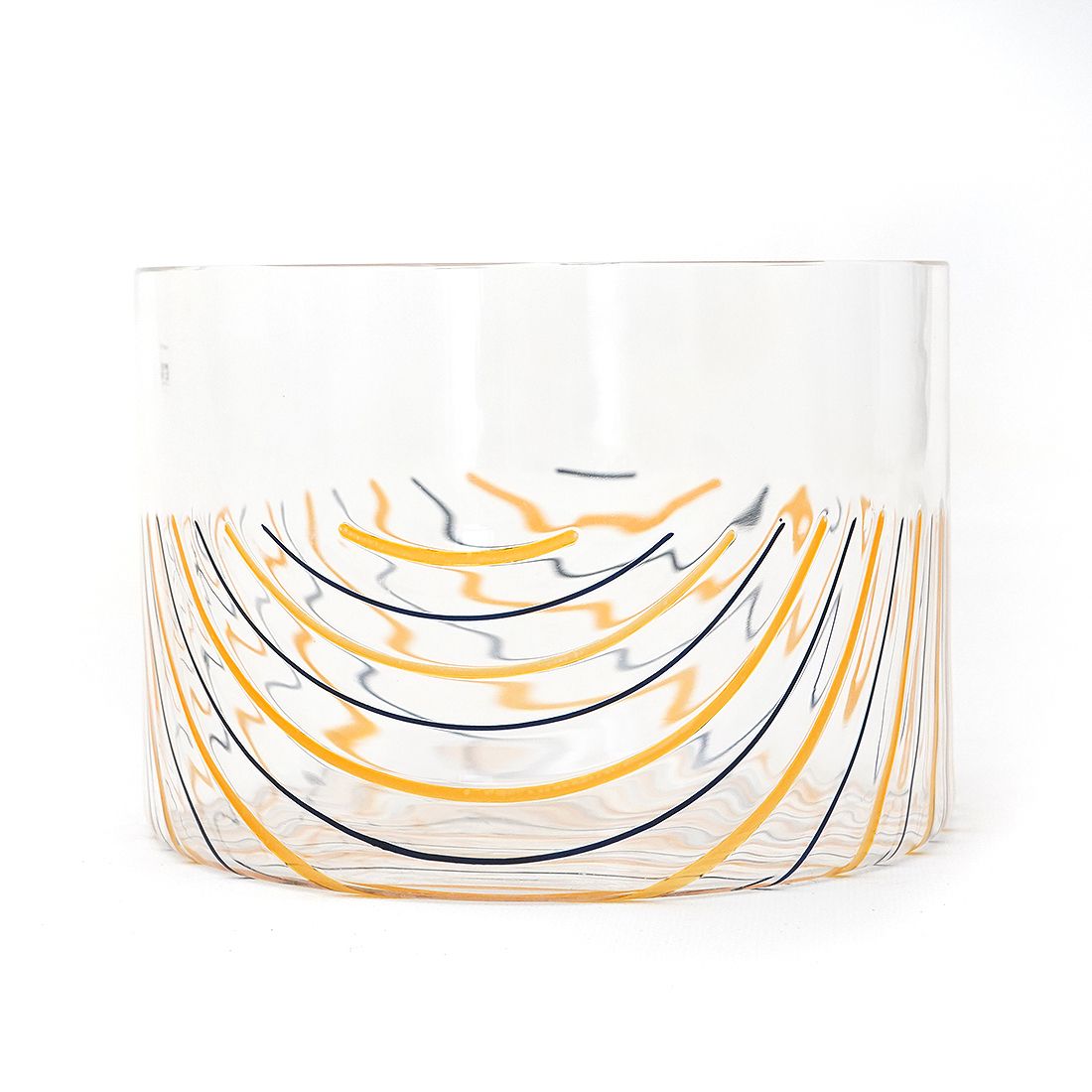 Transparent Vase With Stripes By Rosanna Toso For Fratelli Toso, 1970s photo for sale