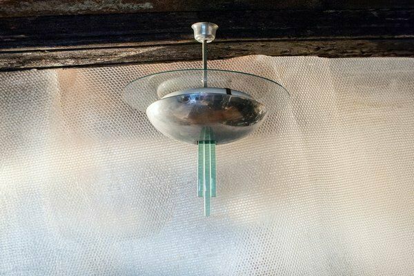 Rationalist Hanglamp Van Pietro Chiesa Voor Fontana Arte, Jaren 1940