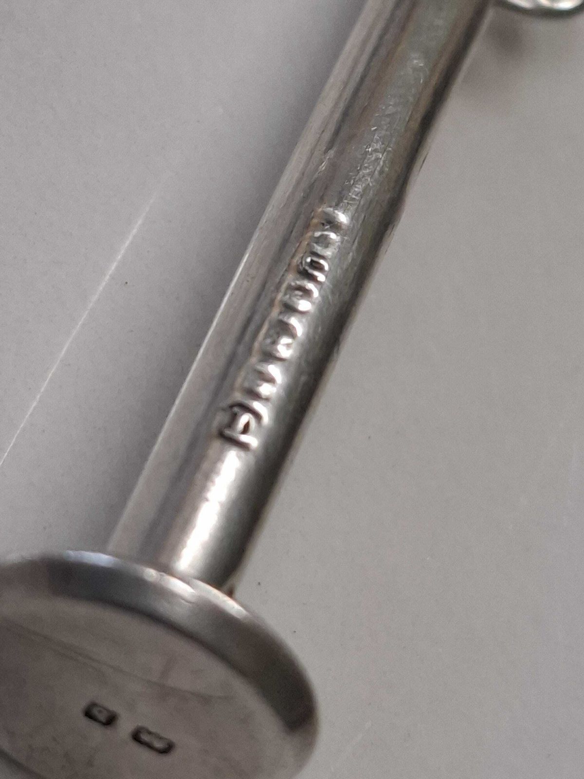 Antique Birmingham Silver 1901 Fob Pipe Tamer photo furniture