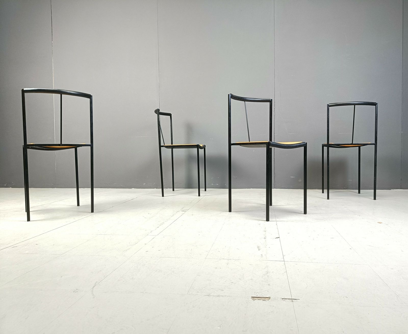 4 Chairs By Zeus Noto Maurizio Peregalli Millepunte, 1985 photo Furniture