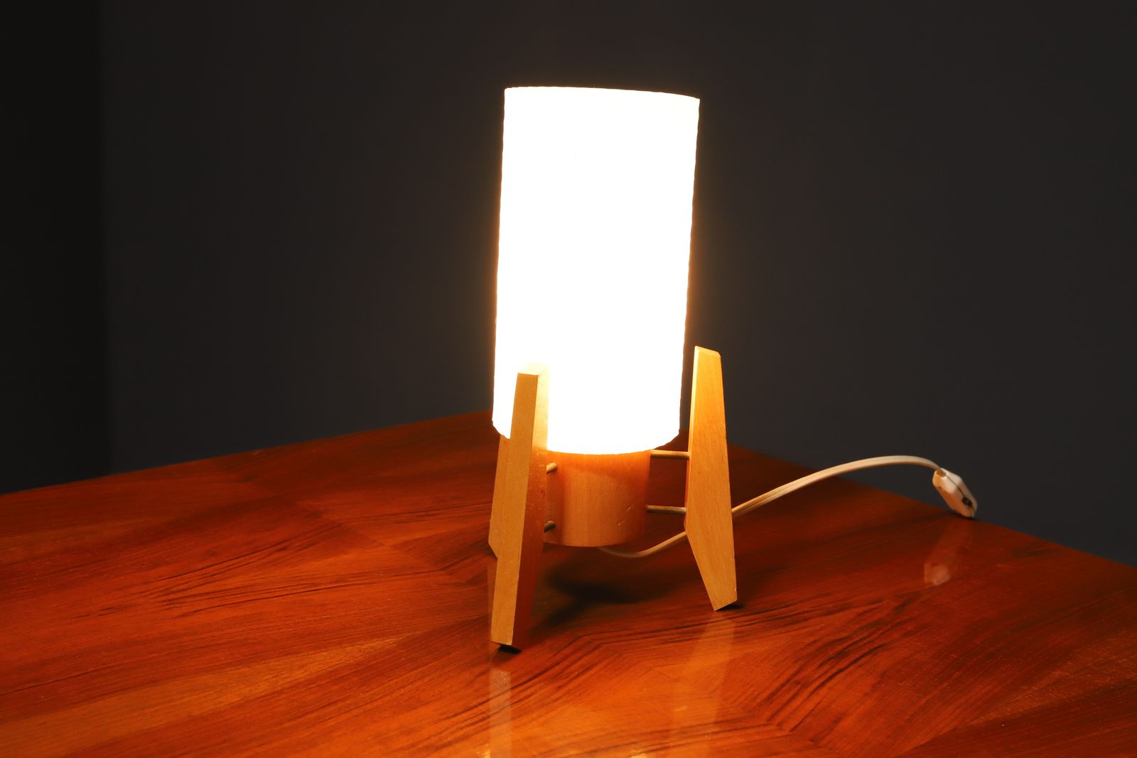 Mid Century Rocket Desk Lamp By Drevo Humpolec, Czechoslovakia, 1960´S photo furniture