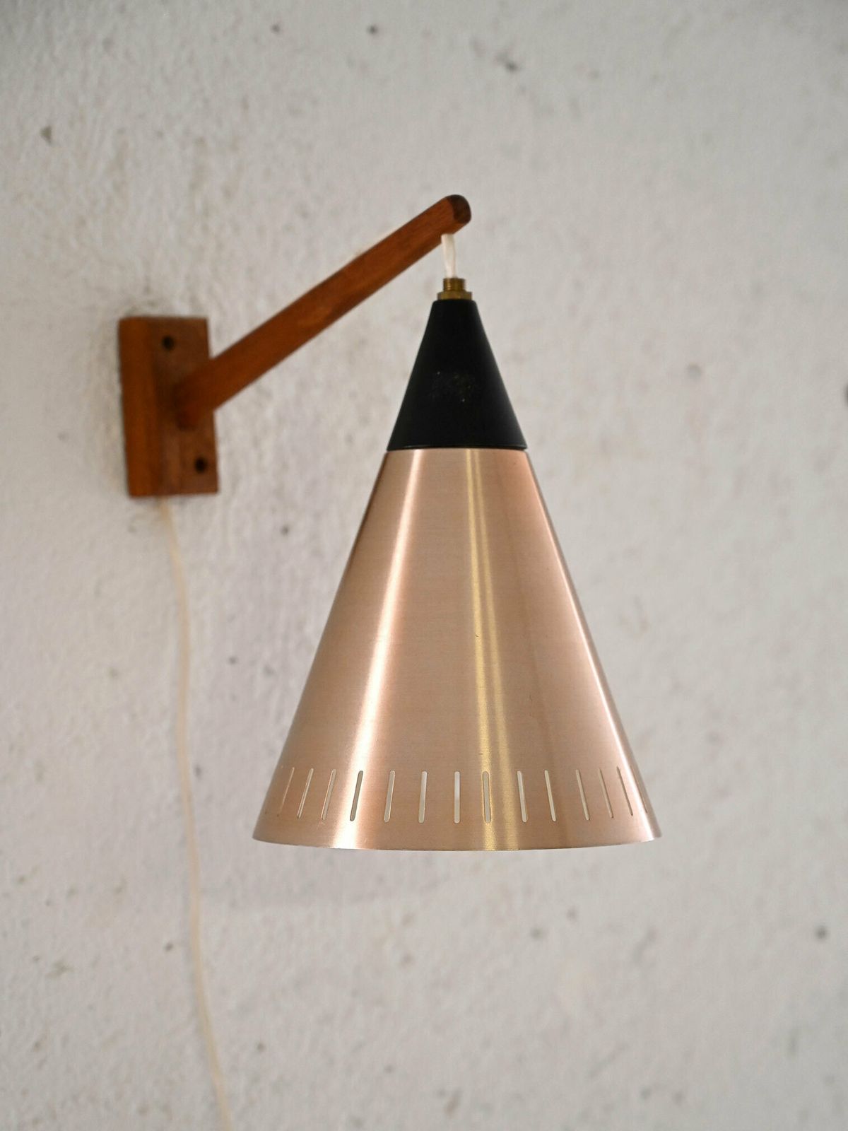 Scandinavian Lamp With Teak Arm photo Lighting