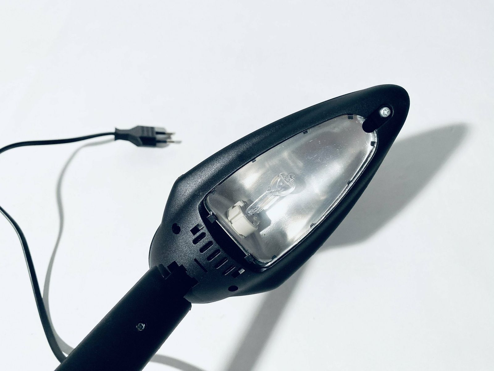 photo furniture Elegant Unilux 2080 Black French Designer Table Lamp Led / 1980s Vintage Decor