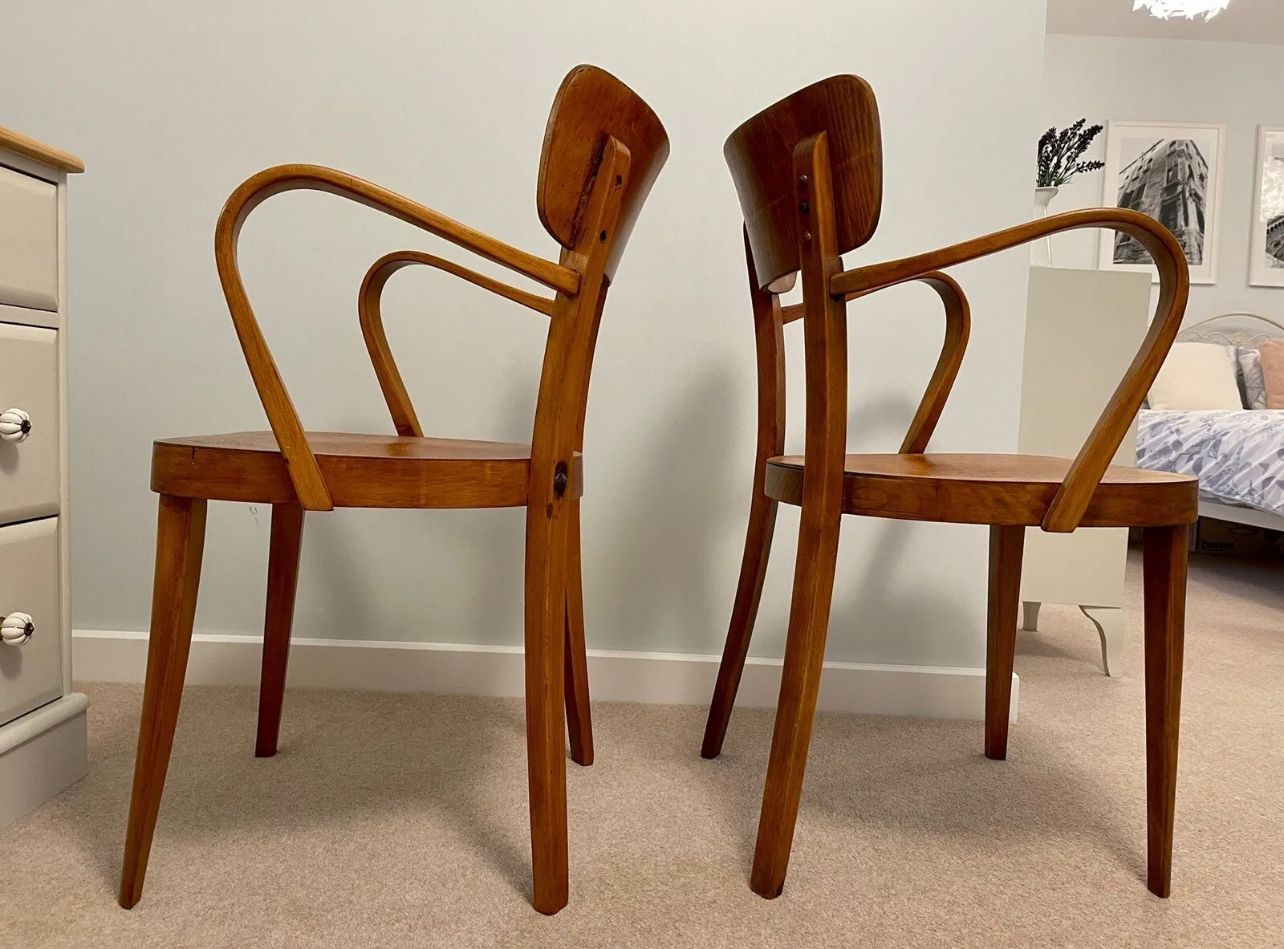 Bentwood B47 Armchair By Michael Thonet, 1930s photo vinterior