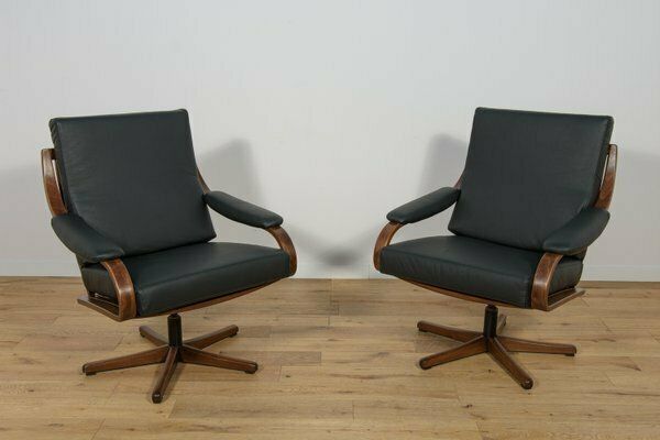 Office Armchairs From Soda Galvano, Norway, 1960s, Set Of 2