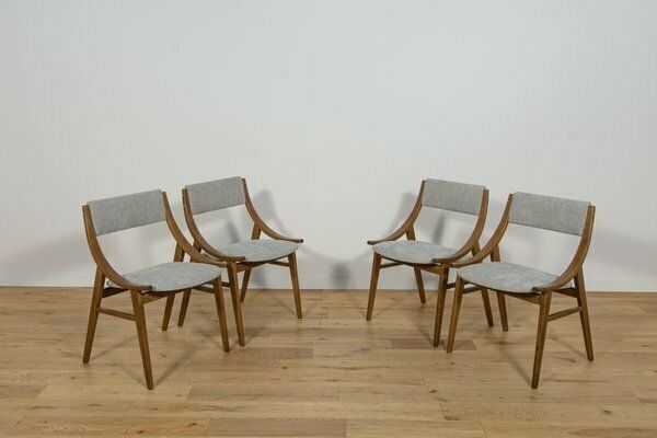Ski Jumper Chairs From Zamojska, Poland, 1960s, Set Of 4 photo for sale