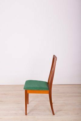 Fabric And Teak Dining Chairs By Leslie Dandy For G Plan, 1960s, Set Of 4 photo 912.0