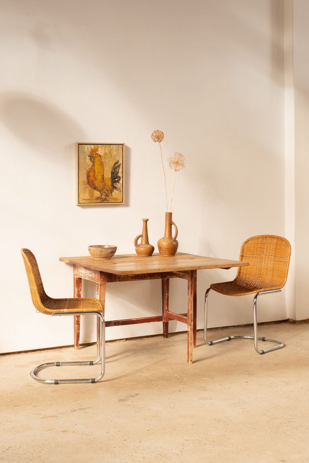 19th Century Swedish Slagbord Table With Original Painted Finish photo for sale