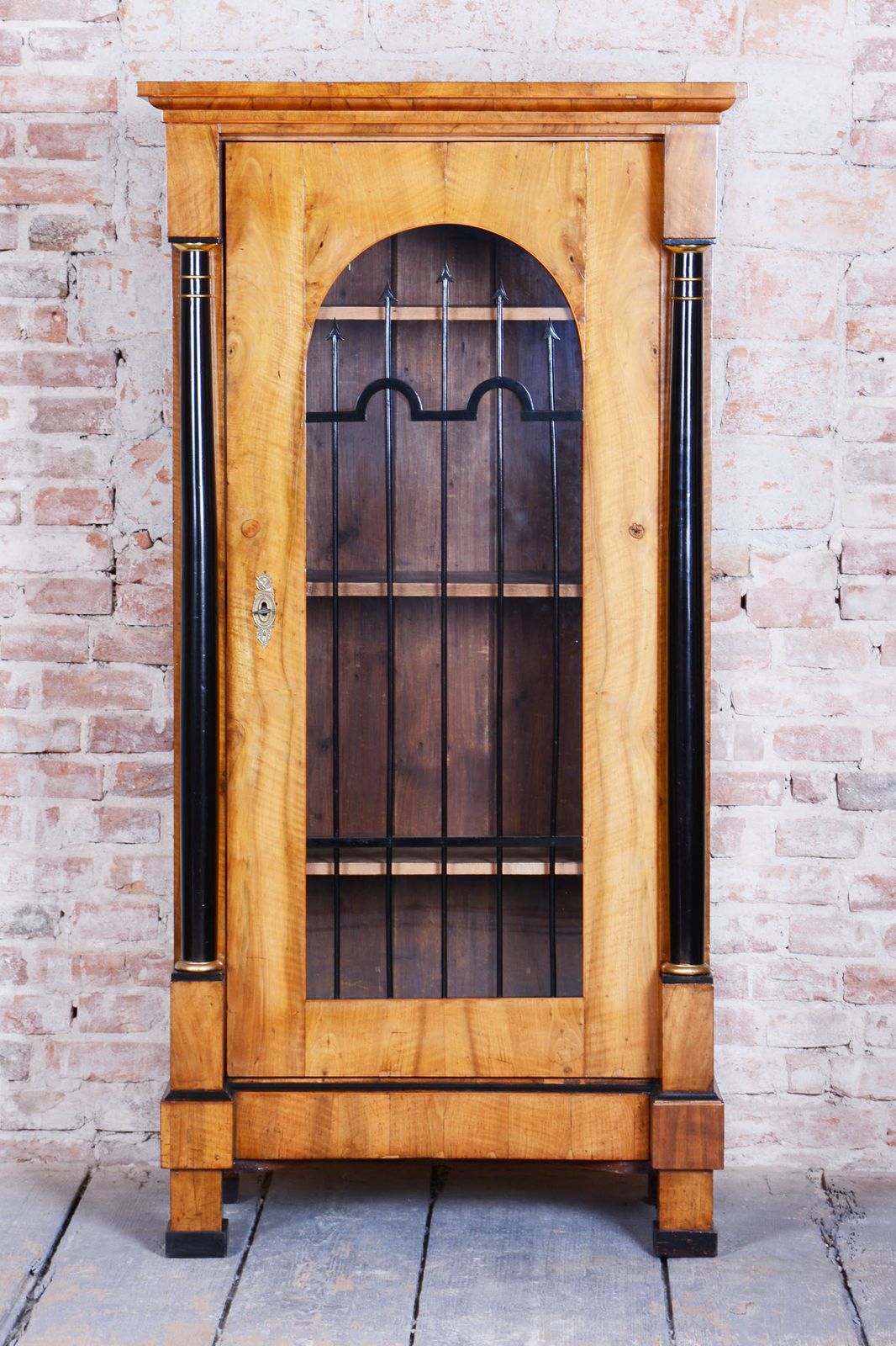Restored Biedermeier Display Cabinet, Walnut, Glass, 1820s, Austria photo furniture