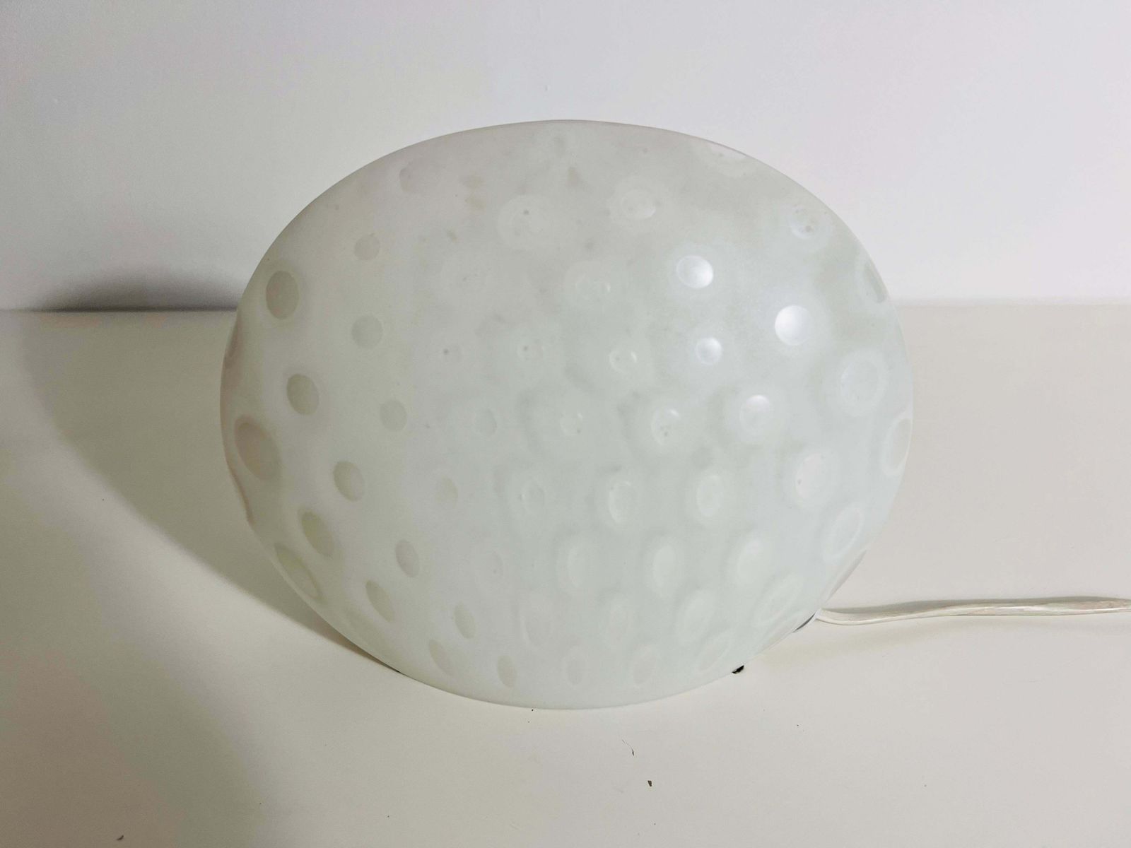 Mid Century Glass Table Lamp By Peill & Putzler, 1970s, Germany photo vinterior