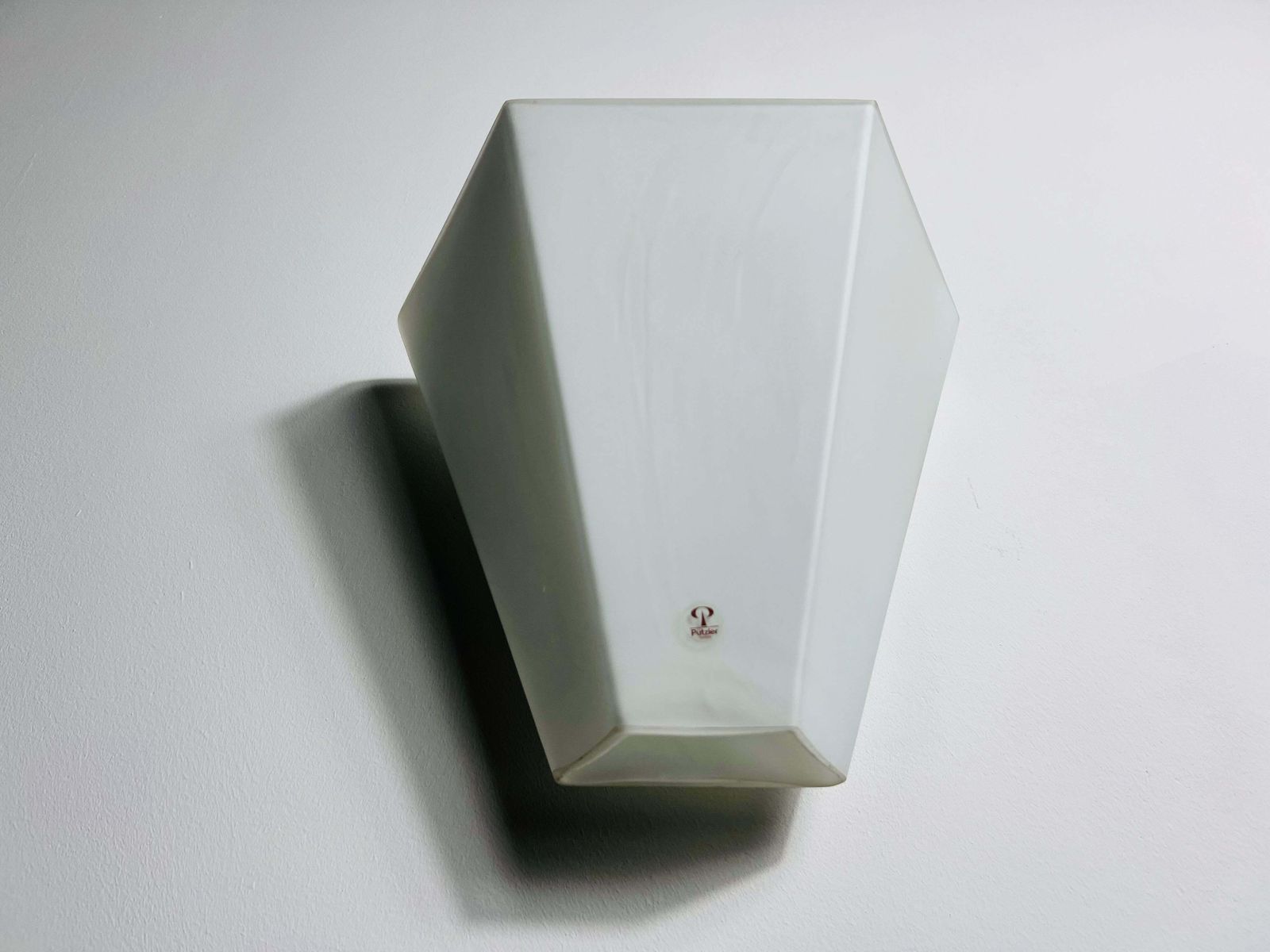 Mid Century Glass Wall Lamp By Peill & Putzler, 1970s, Germany photo vinterior