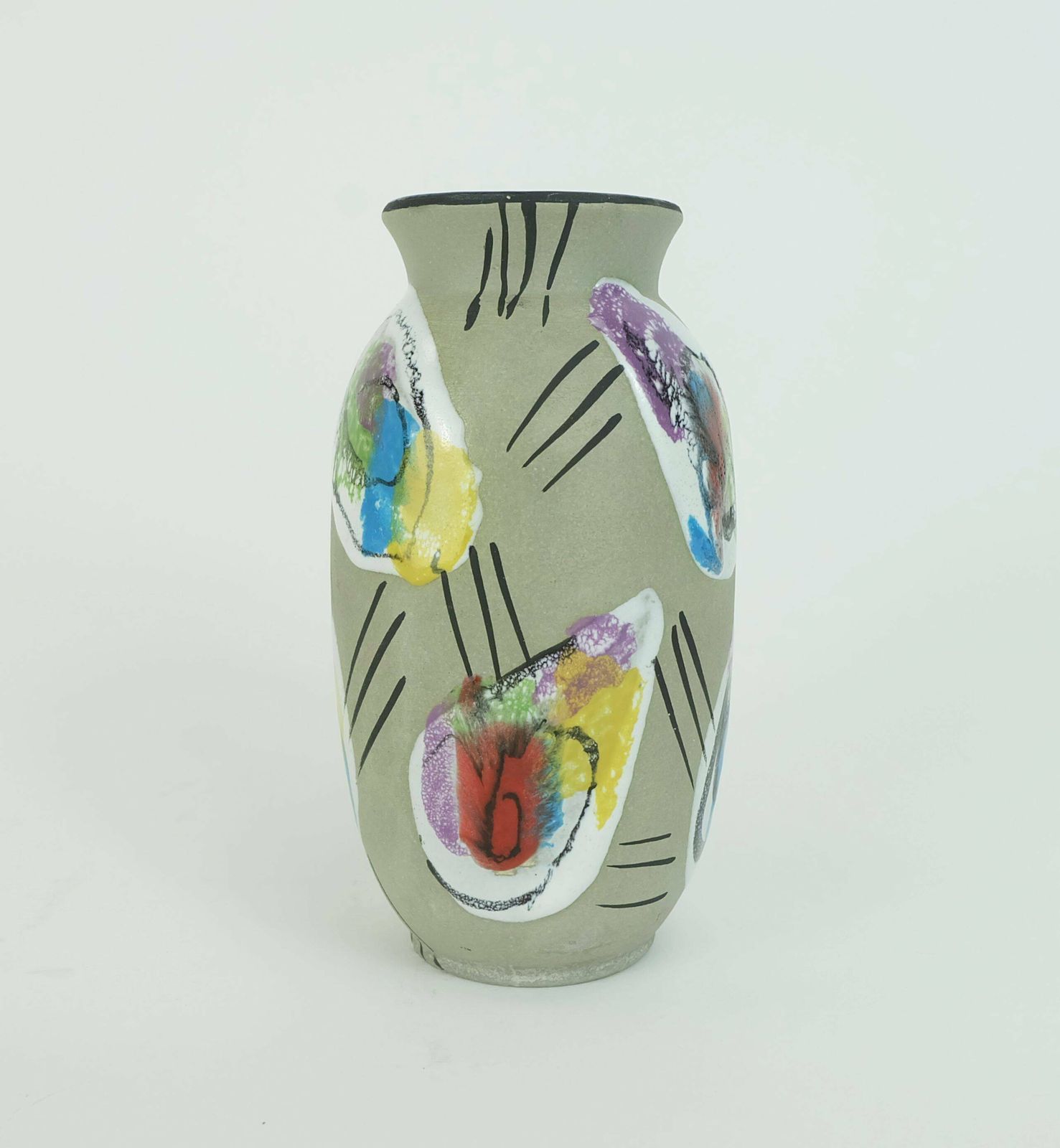 West German Mid Century Vase Bay Keramik Decor 'Delhi' Model 604 14 Early 1960s photo furniture