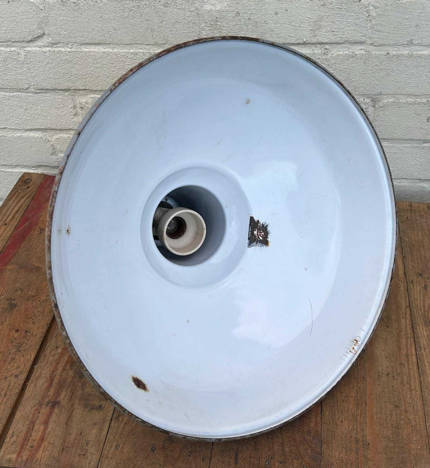 4 Available 1940s Benjamin Industrial Pendant Lamps Light Enamel Antique Vintage Pendant Metal Factory Old Restaurant Cafe photo 110.0