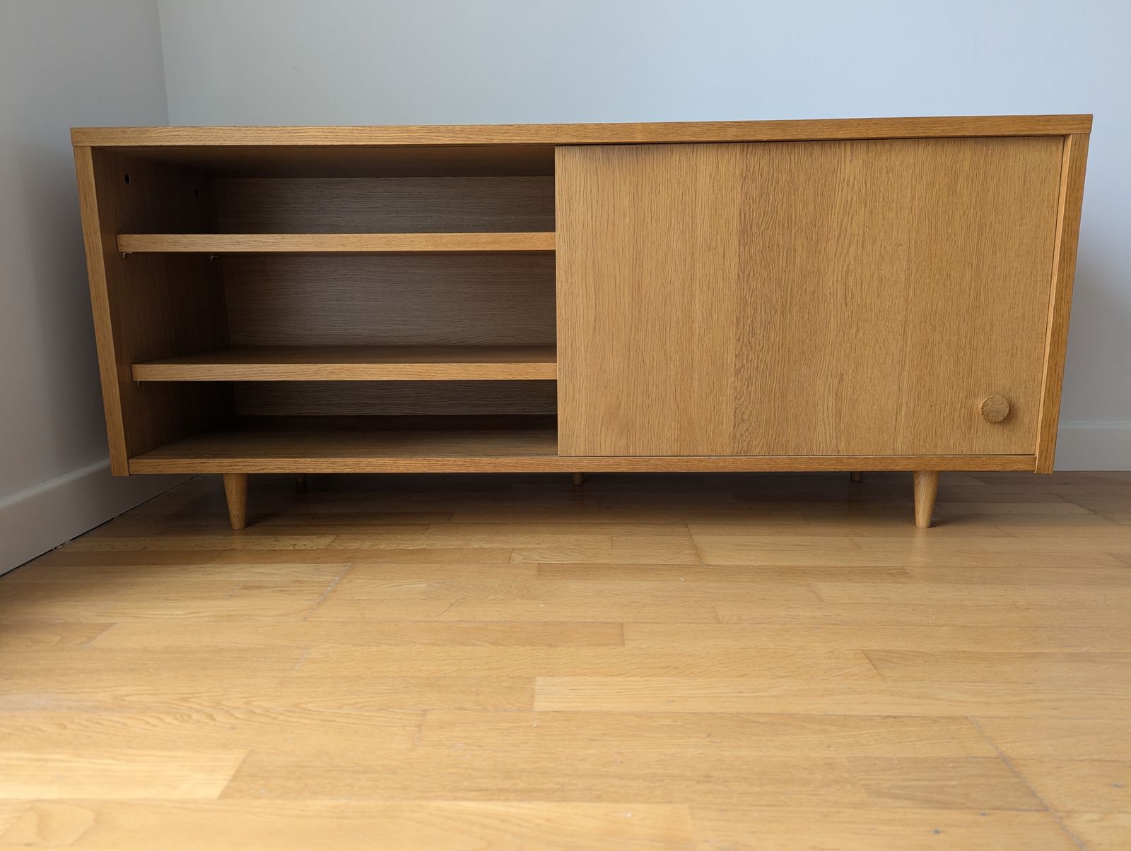 Mid Century Inspired Oak Tv Cabinet