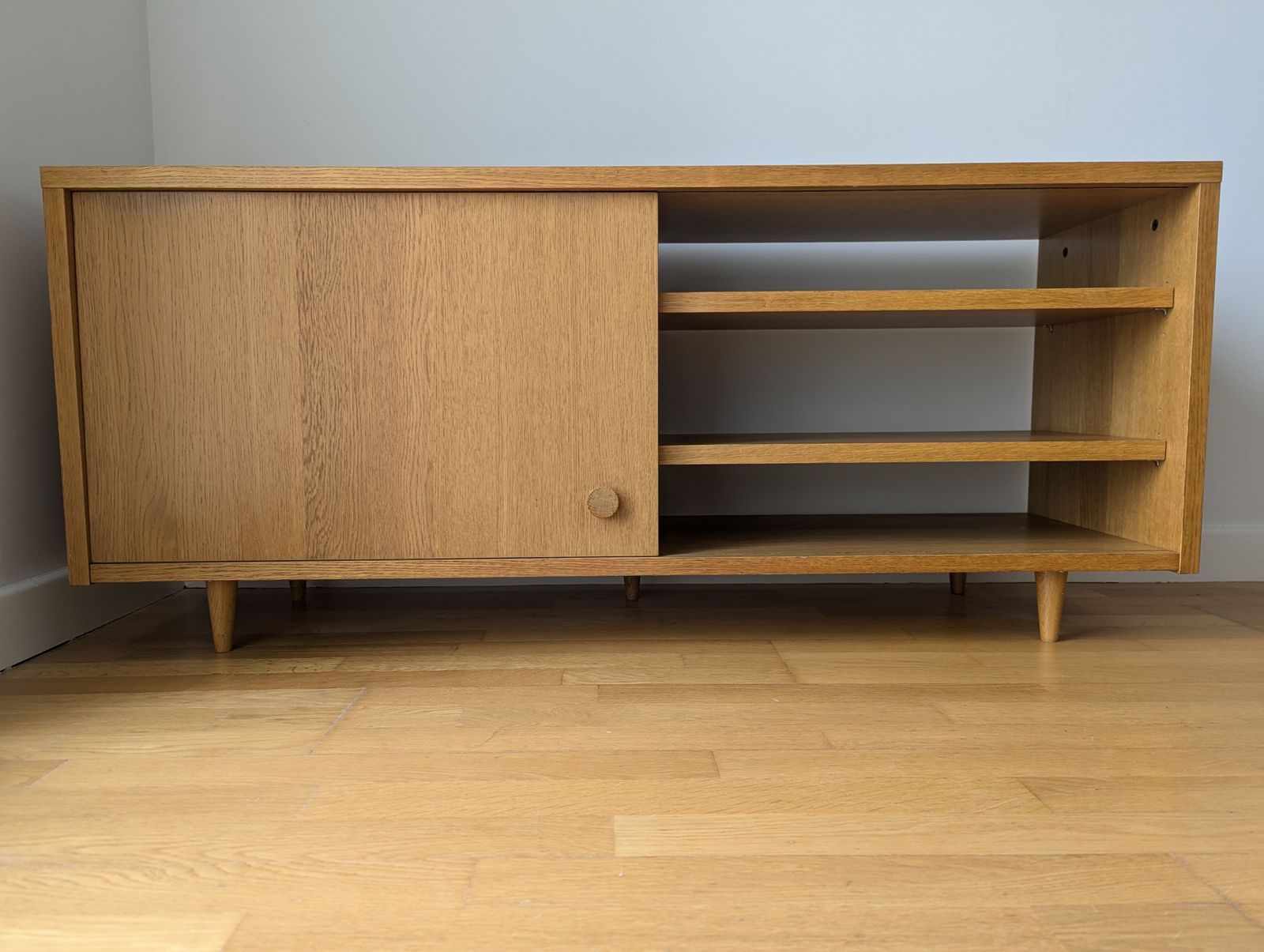 Mid Century Inspired Oak Tv Cabinet photo buy