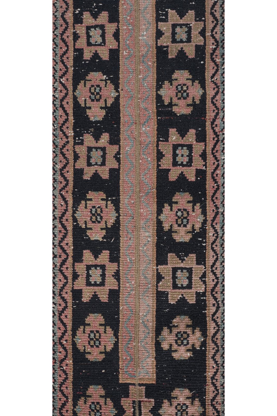 1960s Hand Knotted Anatolian Karapinar Runner   Stair Carpet 1'7'' X 22'3'' photo 1300.0