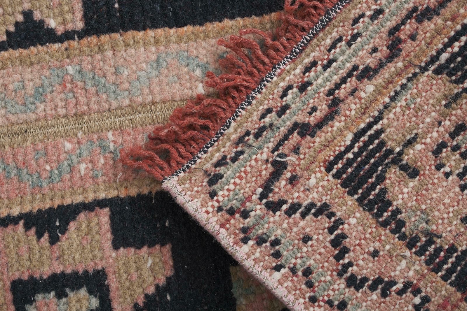 photo for sale 1960s Hand Knotted Anatolian Karapinar Runner   Stair Carpet 1'7'' X 22'3''