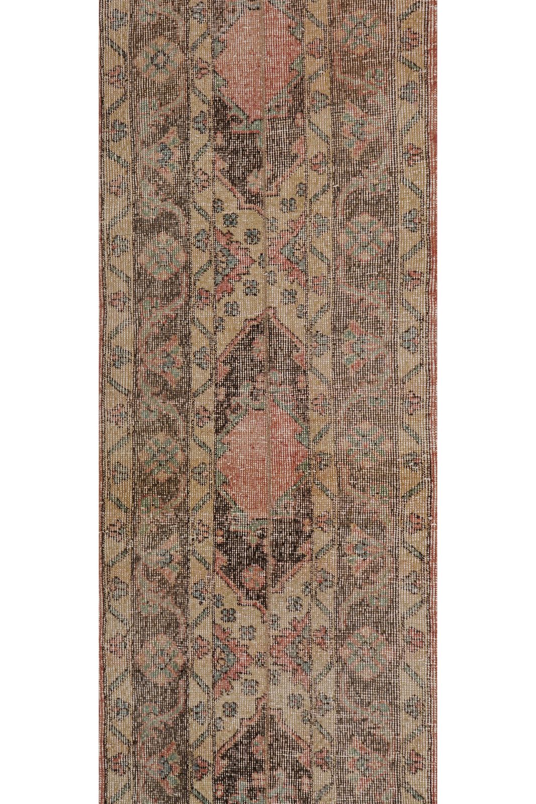 1960s Distressed Extra Long Turkish Runner Rug   Stair Rug 1'8'' X 24'' photo Textiles