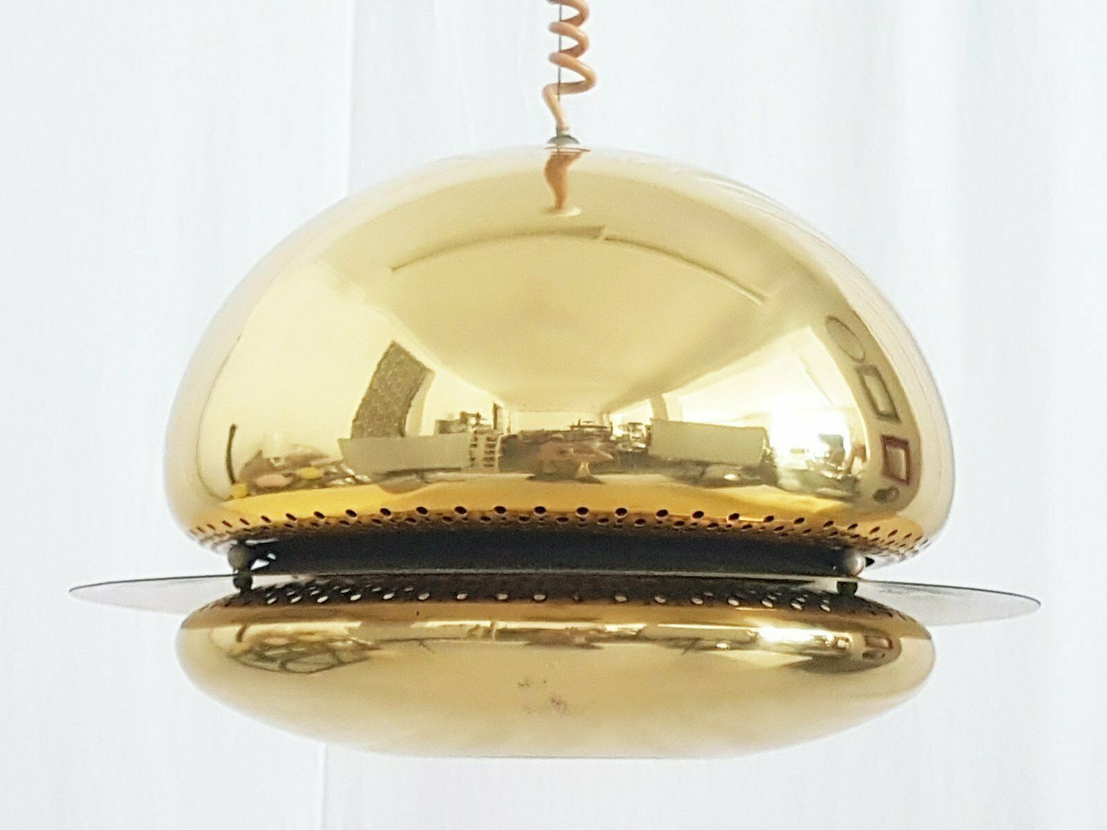 Gilt Metal Nictea Pendant By Tobia & Afra Scarpa For Flos photo furniture