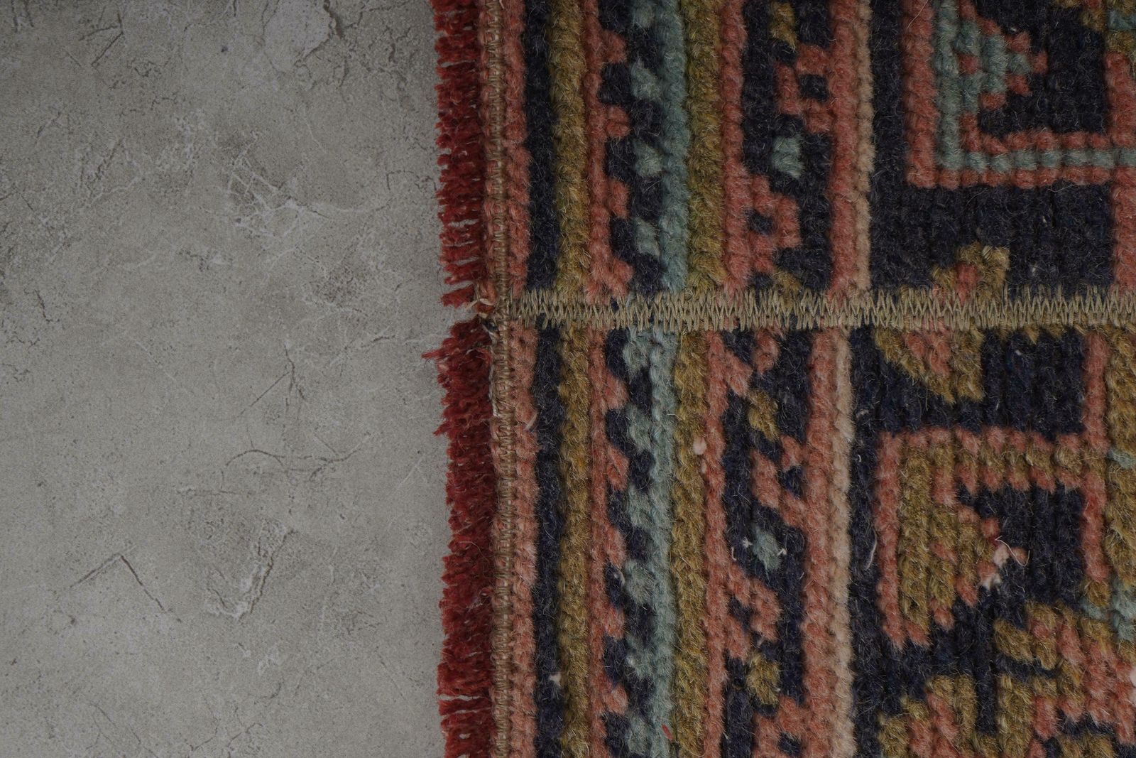 Textiles 1960s Hand Knotted Anatolian Karapinar Runner   Stair Carpet 1'6'' X 19'8'' photo