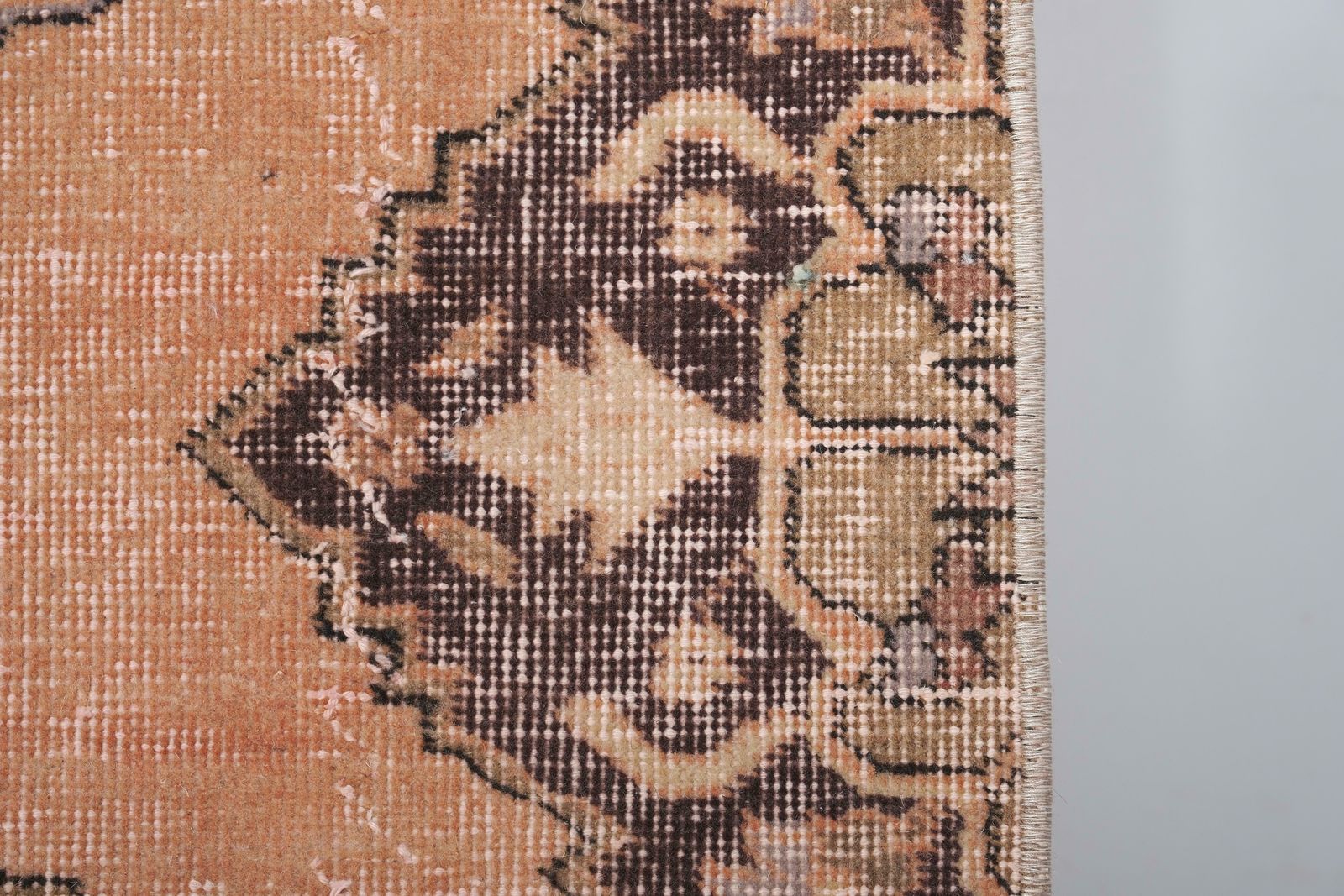 Vintage Turkish Oushak Handmade Runner 2'6'' X 23'7'' photo vinterior