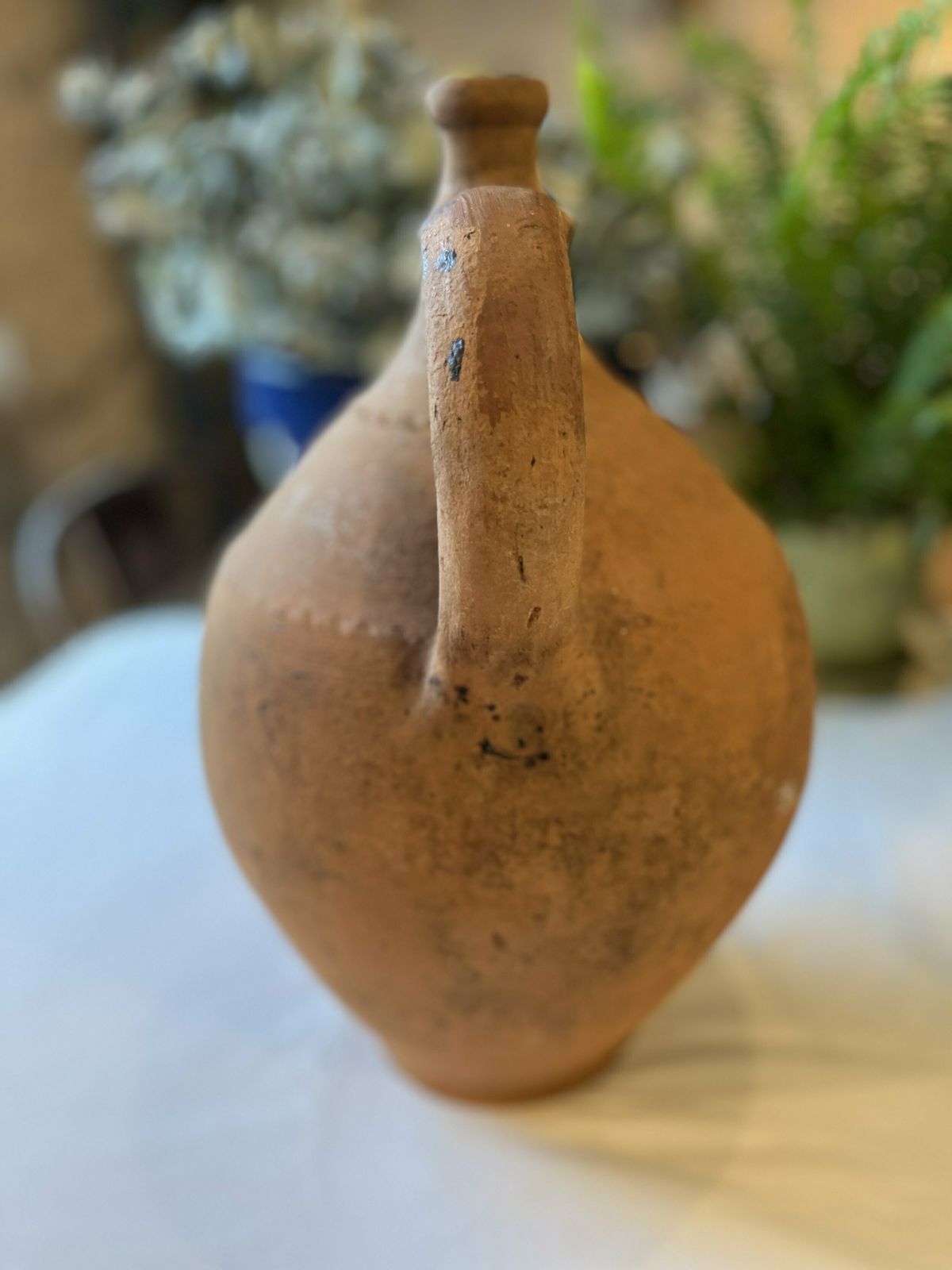 Hungarian/Eastern European Banded Terracotta Vessel photo for sale