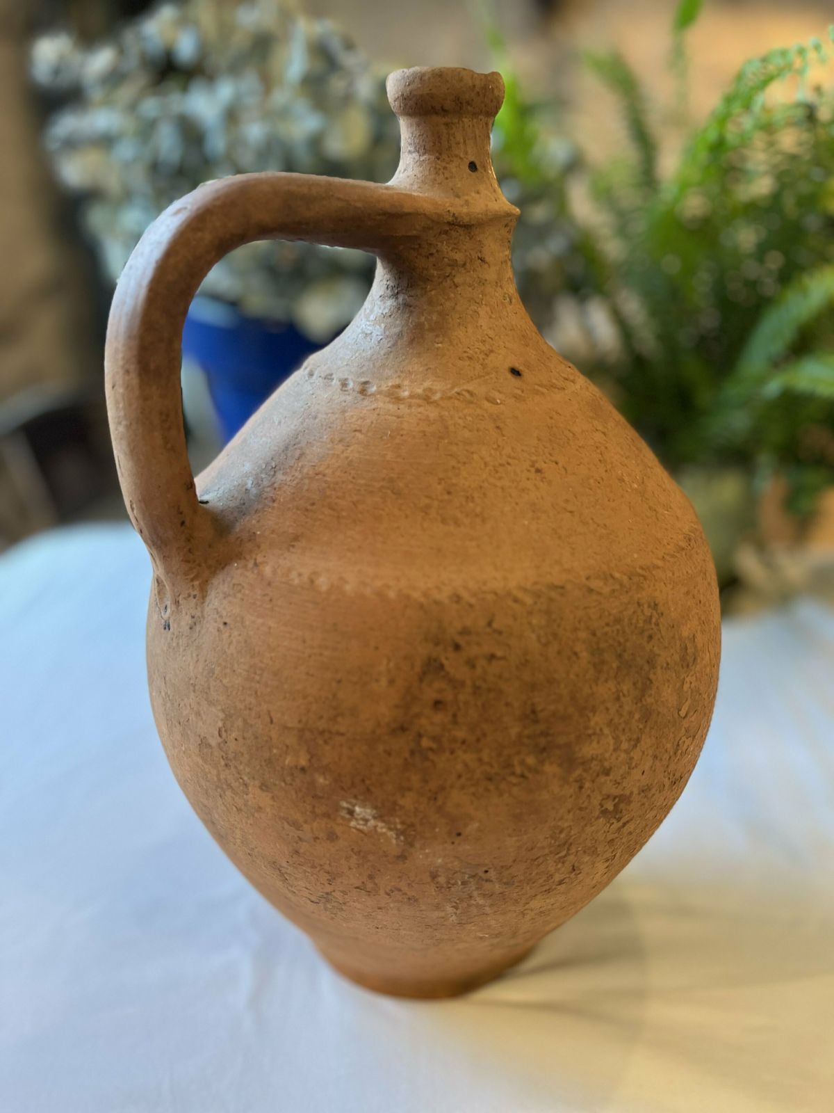 Hungarian/Eastern European Banded Terracotta Vessel photo Home Decor