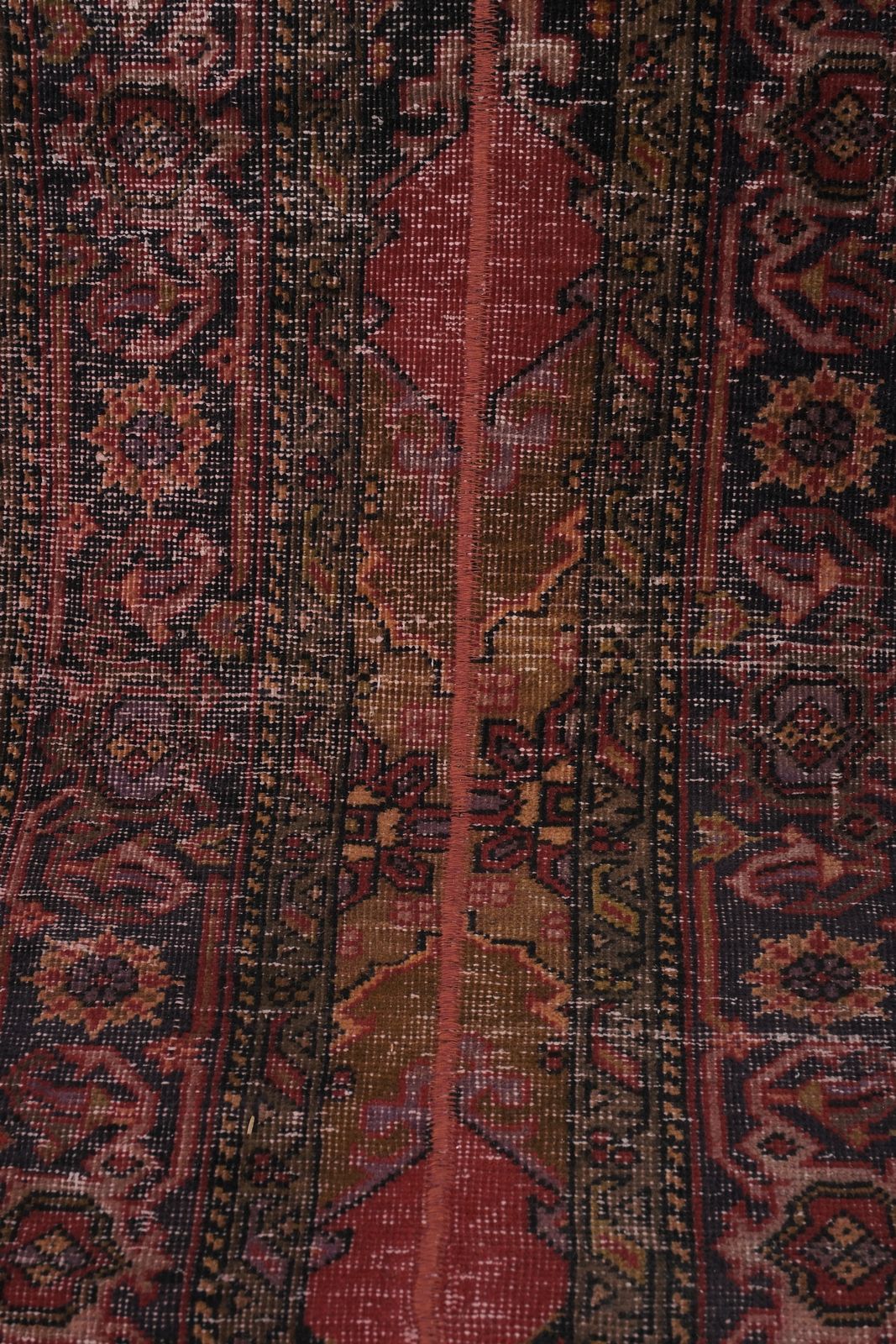 photo furniture 1960s Distressed Extra Long Turkish Runner Rug   Stair Rug 2'1'' X 13'3''
