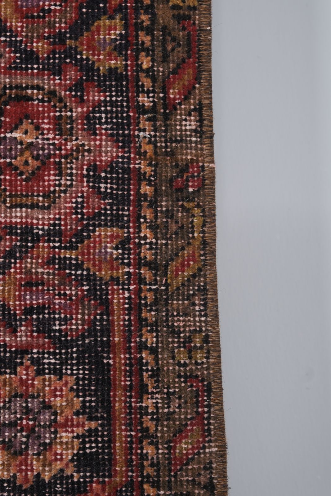 photo for sale 1960s Distressed Extra Long Turkish Runner Rug   Stair Rug 2'1'' X 13'3''