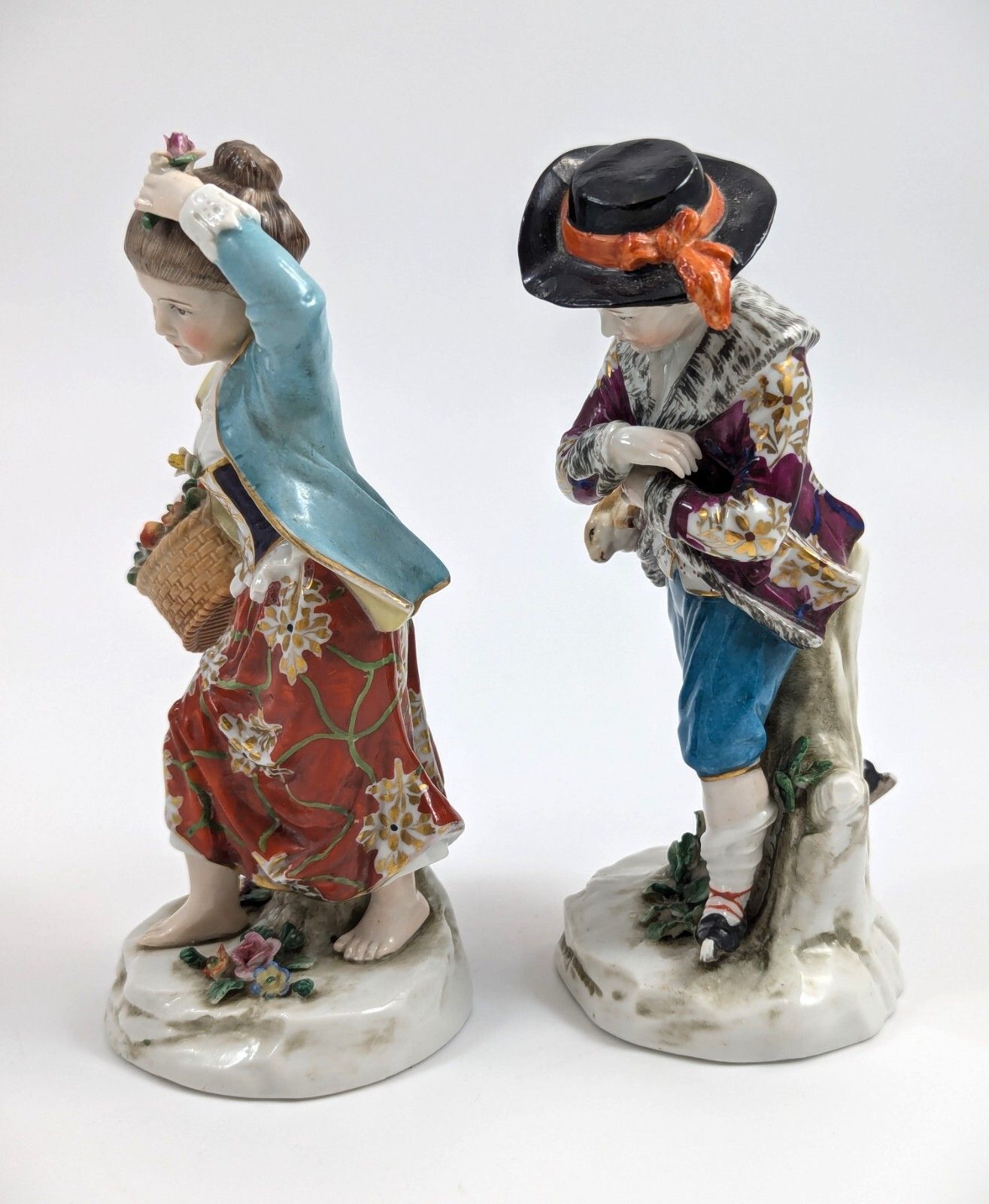 Antique Porcelain Figurines From The "Seasons" Series, Samson, 19th Century photo furniture