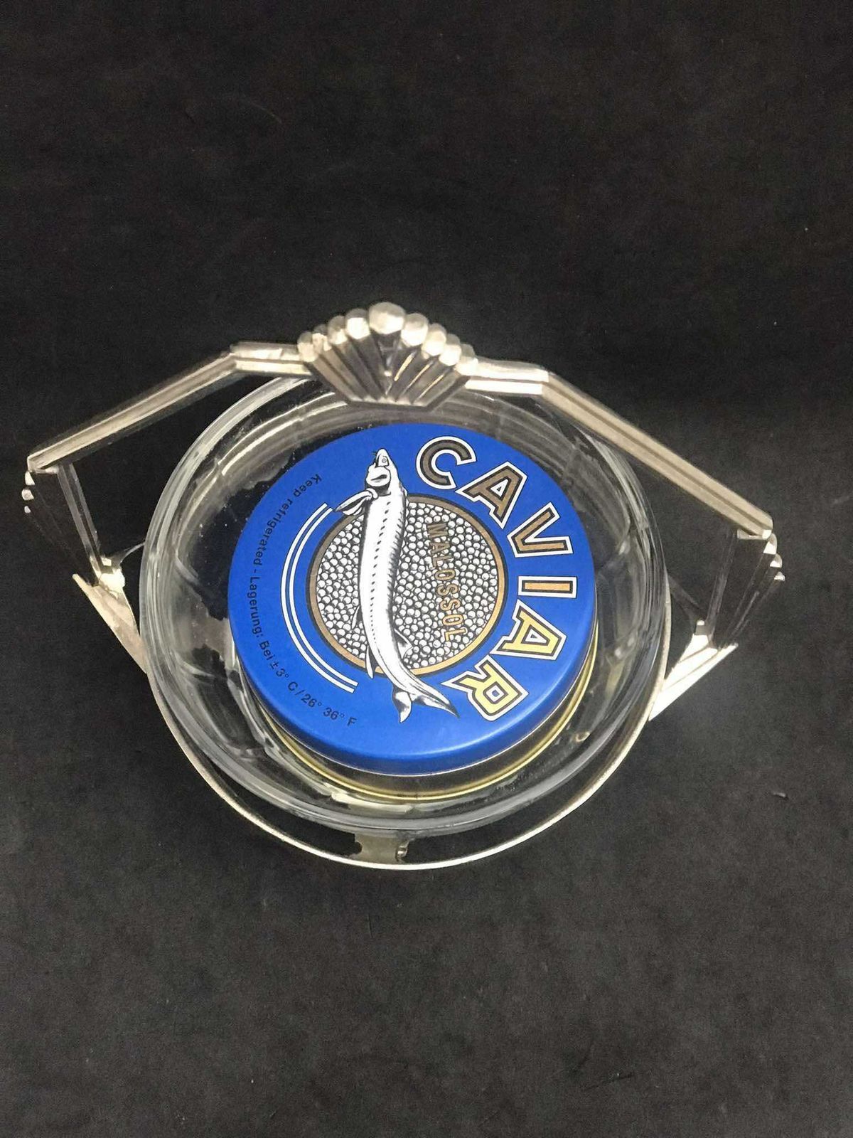 Butter Dish Art Deco Caviar Chromed Metal Breakfast Set Vintage Wedding Gift Dish French Hostess Gift Jam Bowl Sweets Dish Nuts Dish photo 185.0