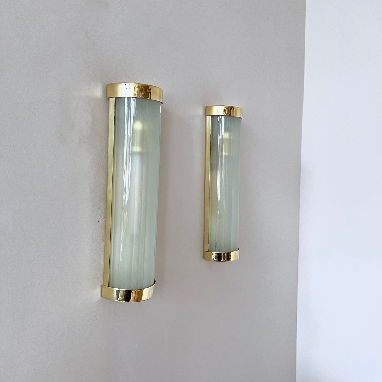Contemporary Brass Wall Light photo for sale