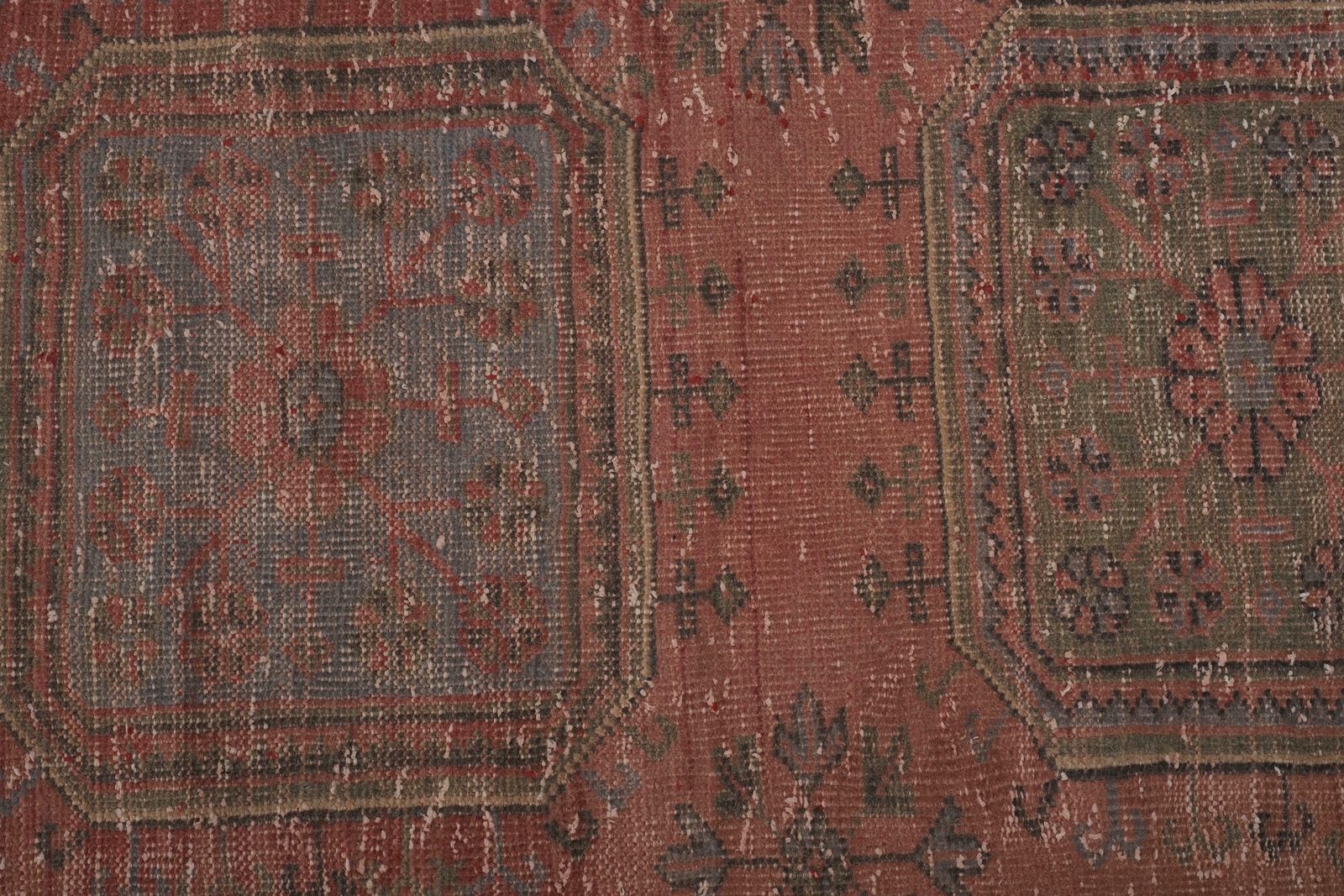 Mid 20th Century Vintage Turkish Stair Runner 2'6'' X 23'7'' photo Textiles