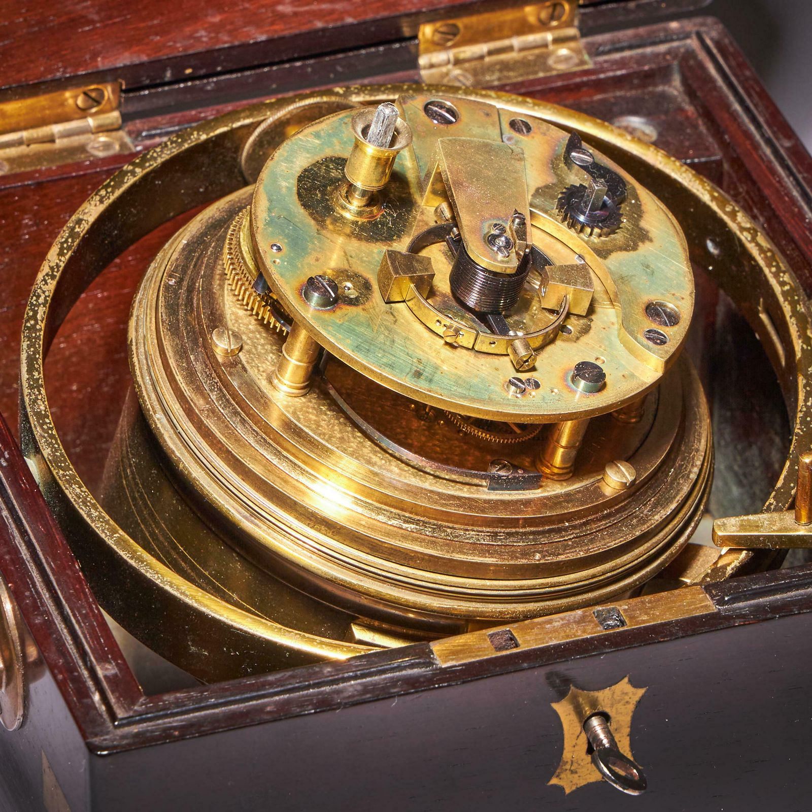Fine Two Day Marine Chronometer Signed Charles Frodsham photo vintage