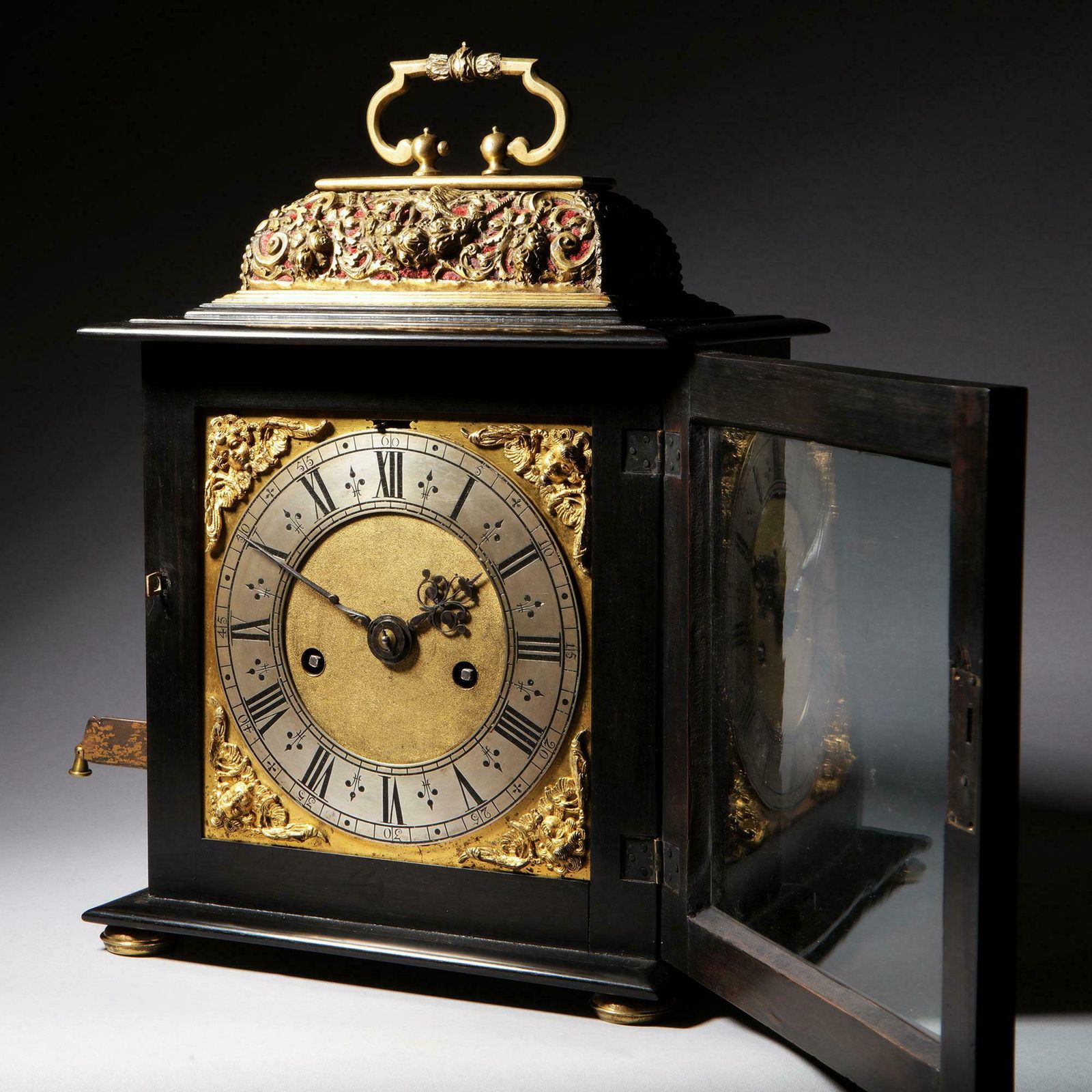 A Rare And Important Charles II 17th Century Table Clock By Henry Jones photo for sale