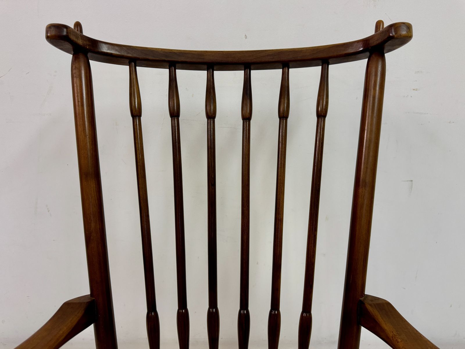 1950s Dutch Stick Back And Rush Seat By De Ster Gelderland photo 495.0
