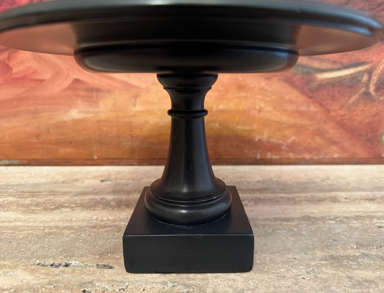 19th Century Ashford Black Marble With Pietra Dura Tazza photo buy