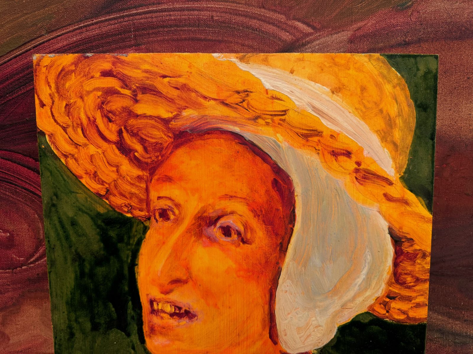 "Peasant Woman" Tempura Painting By Sigrid Holmwood photo 675.0