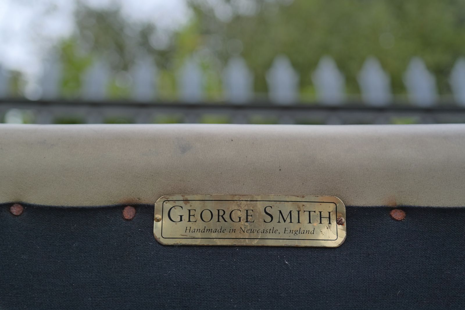 photo for sale Pair George Smith Cowshead Cigar Club Leather Armchairs Olive Rrp £14000
