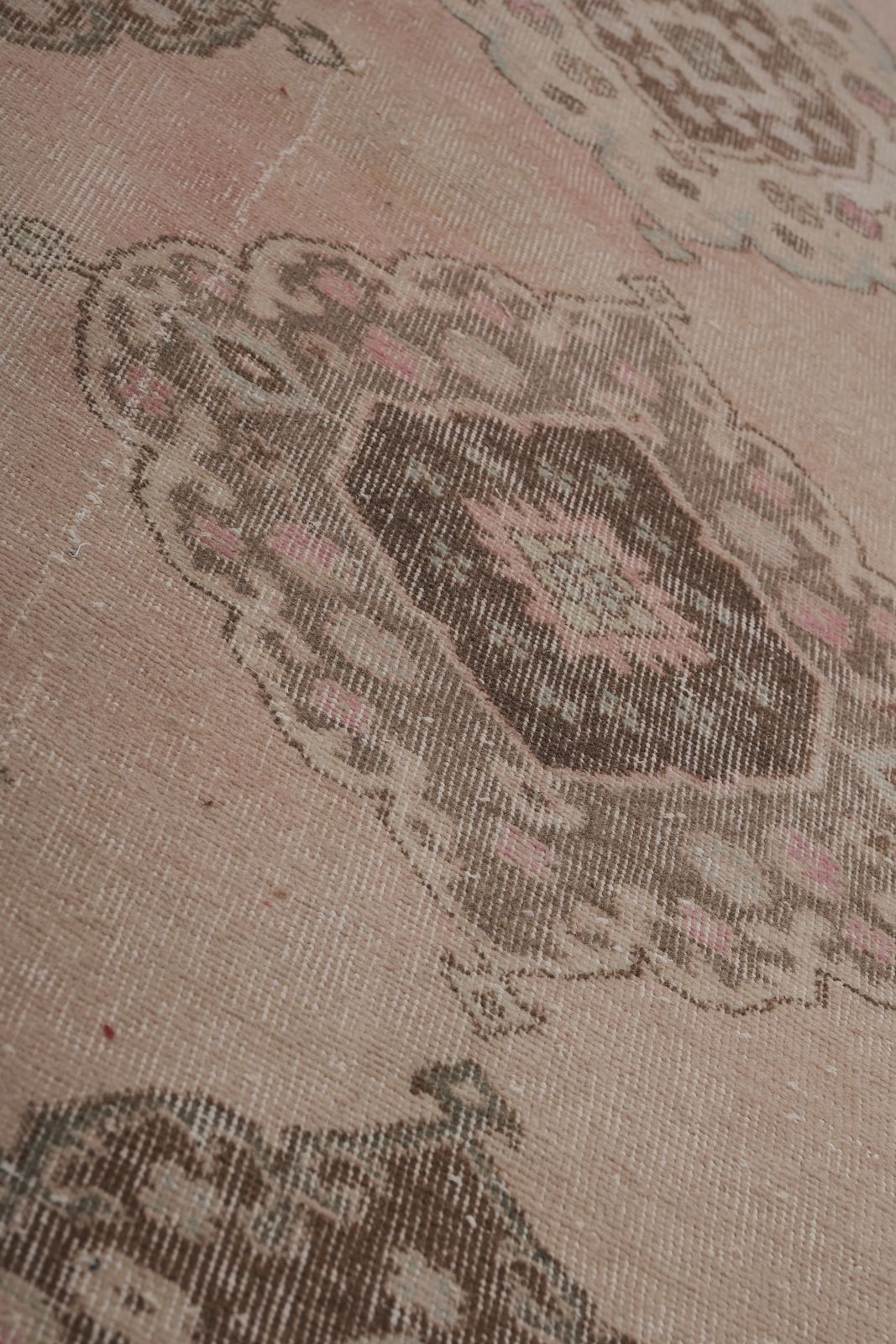 photo for sale 1960s Turkish Oushak Extra Long And Wide Runner   Stair Tread 2'8'' X 24''